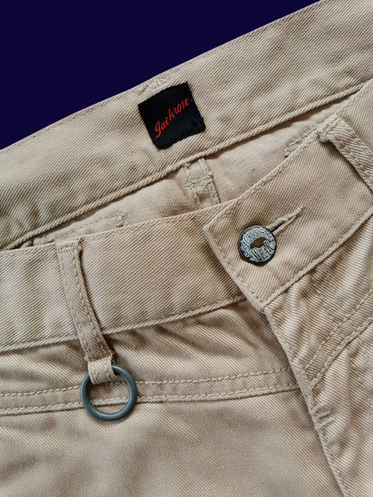 JACKROSE Bootcut Flared Jack Rose Jeans Cream Size US 35 - 4 Thumbnail