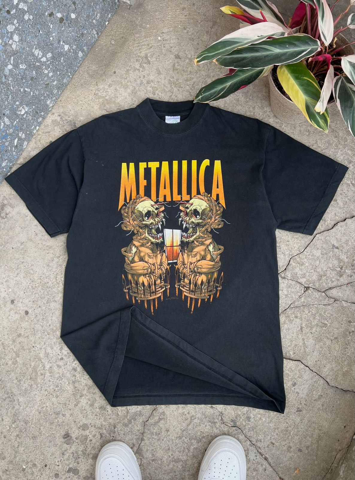 Band Tees × Metallica × Vintage Vintage 90s METALLICA Pushead Tour 