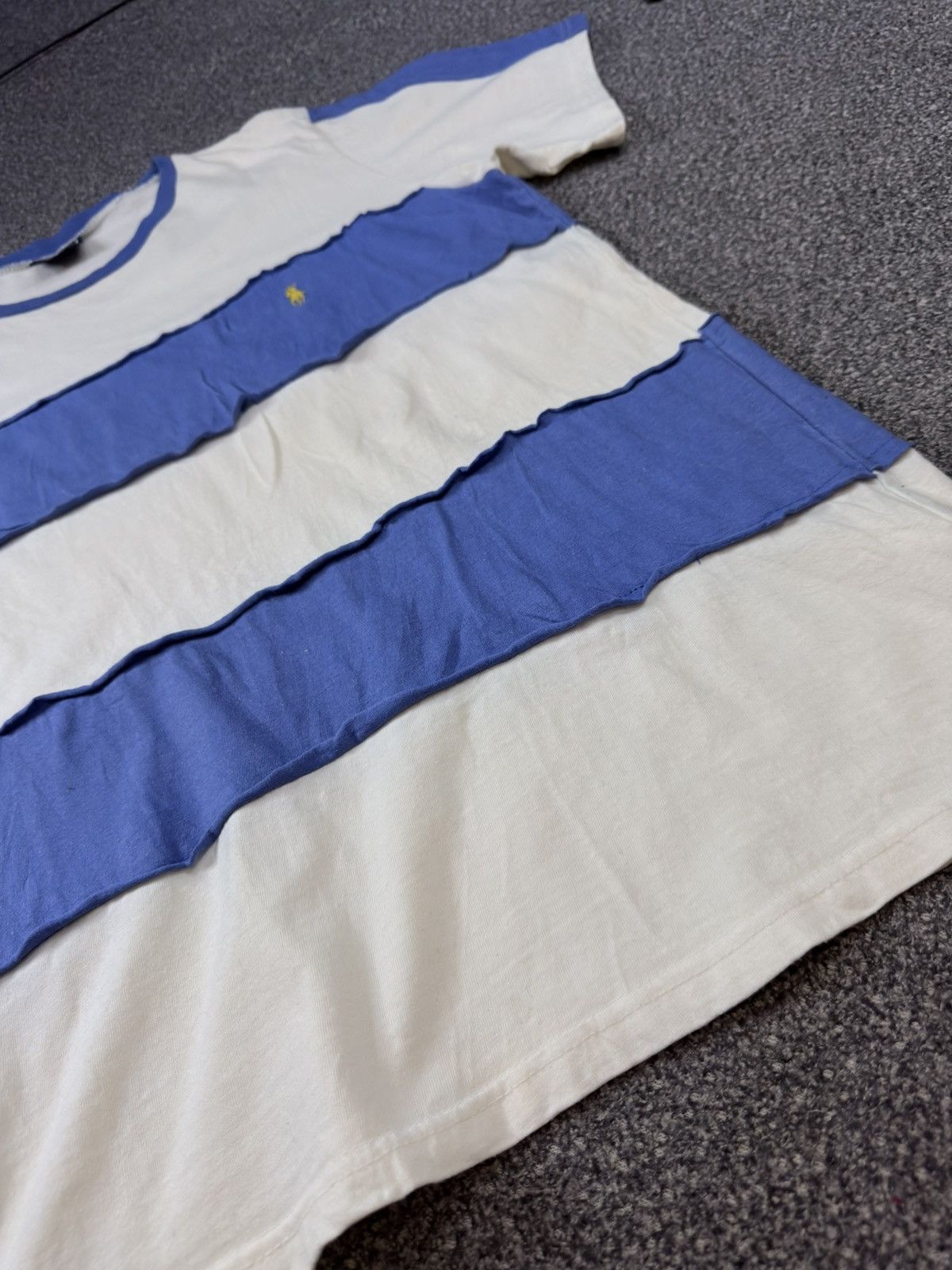 Ralph Lauren Vintage 90s Polo RL Patch Stripe Crew Neck Shirt Made In Usa Size US M / EU 48-50 / 2 - 5 Thumbnail