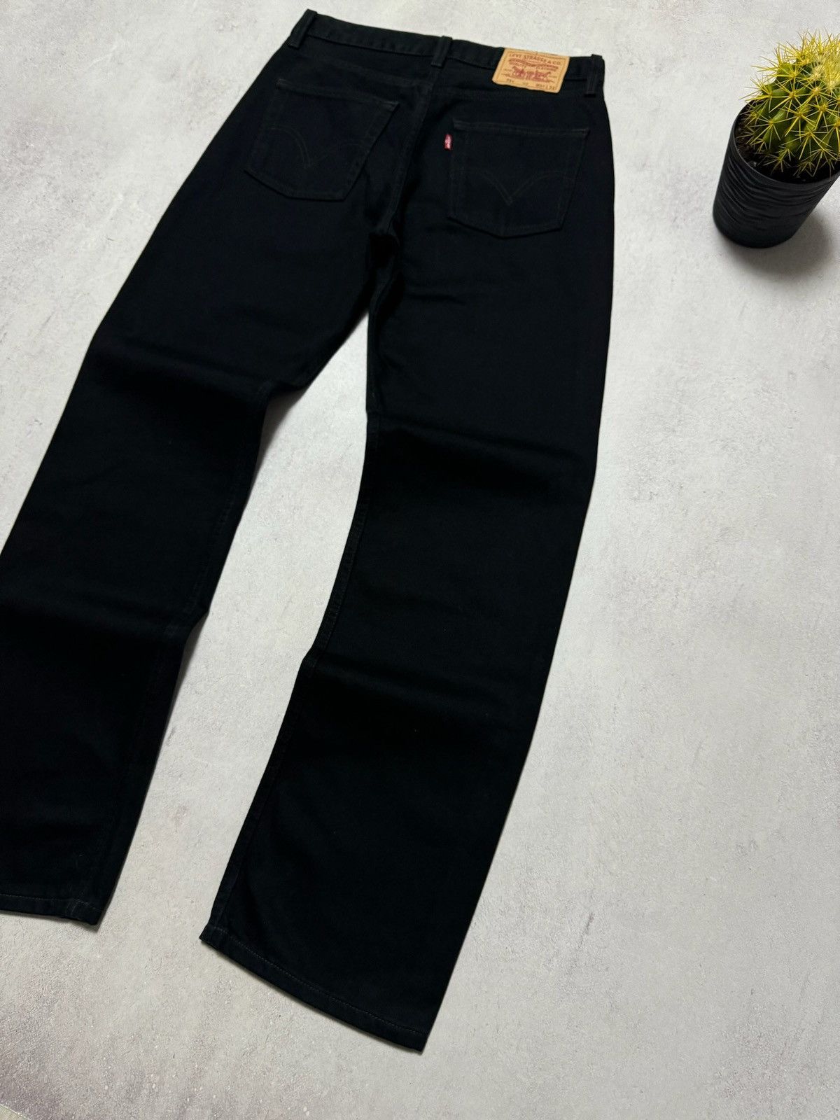 Levi's × Vintage Vintage Levis 751 Jeans Denim Pants Straight Black Y2K 90s Size US 32 / EU 48 - 3 Thumbnail