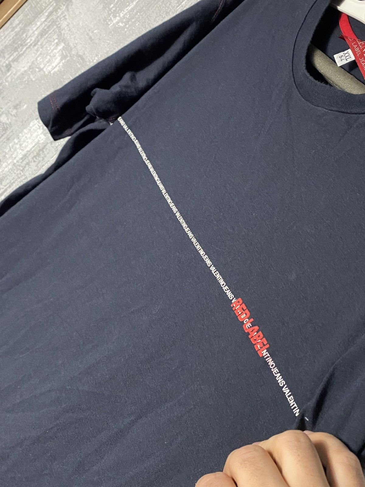 Valentino Vintage Valentino Red Label Jeans Logo T-shirt Kit Size US XXL / EU 58 / 5 - 8 Thumbnail