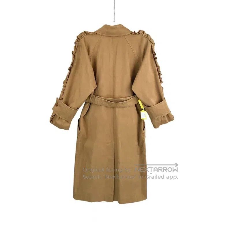 Max Mara Max Mara Camel wool coat with ruffled sleeves Size XS / US 0-2 / IT 36-38 - 2 Thumbnail