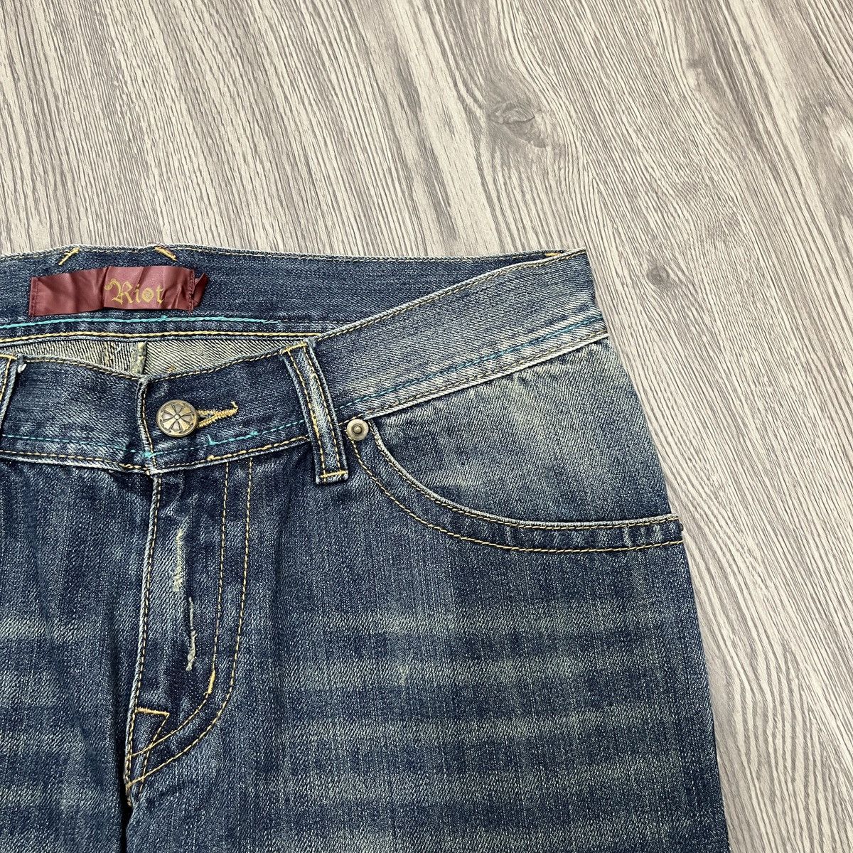 14th Addiction Riot - Thrashed Fading Denim ifsix Lgb Style shibuya tokyo Size US 30 / EU 46 - 6 Thumbnail