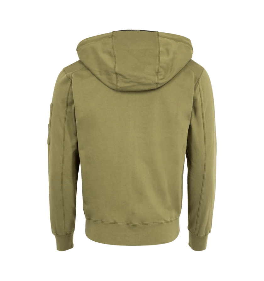 C.P. Company o1bcso1str1125 Light Fleece Hooded Sweatshirt in Green Size US XL / EU 56 / 4 - 2 Thumbnail