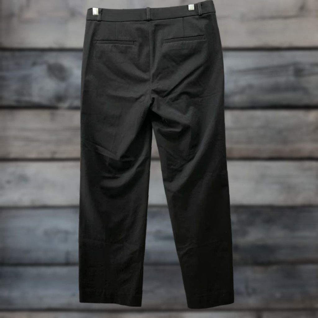 Banana Republic Banana Republic Sloan Dress Pants Womens 6 Black Straight Leg Relaxed Mid Rise Pants Black Womens 6 Straight Leg Dress Pants Preppy Career Office Wear Size 28" / US 6 / IT 42 - 1 Thumbnail