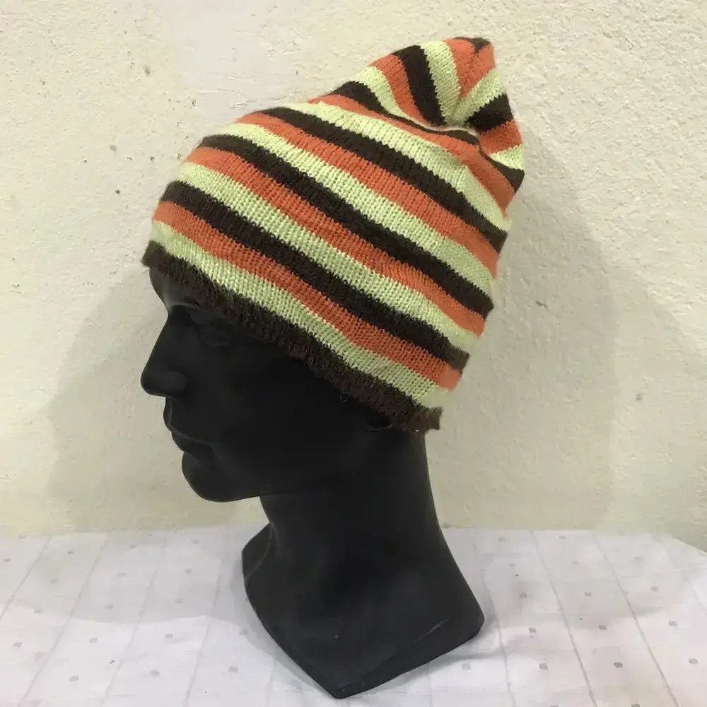 Japanese Brand Japanese Brand Stripe Design Beanie Hat Size ONE SIZE - 2 Thumbnail