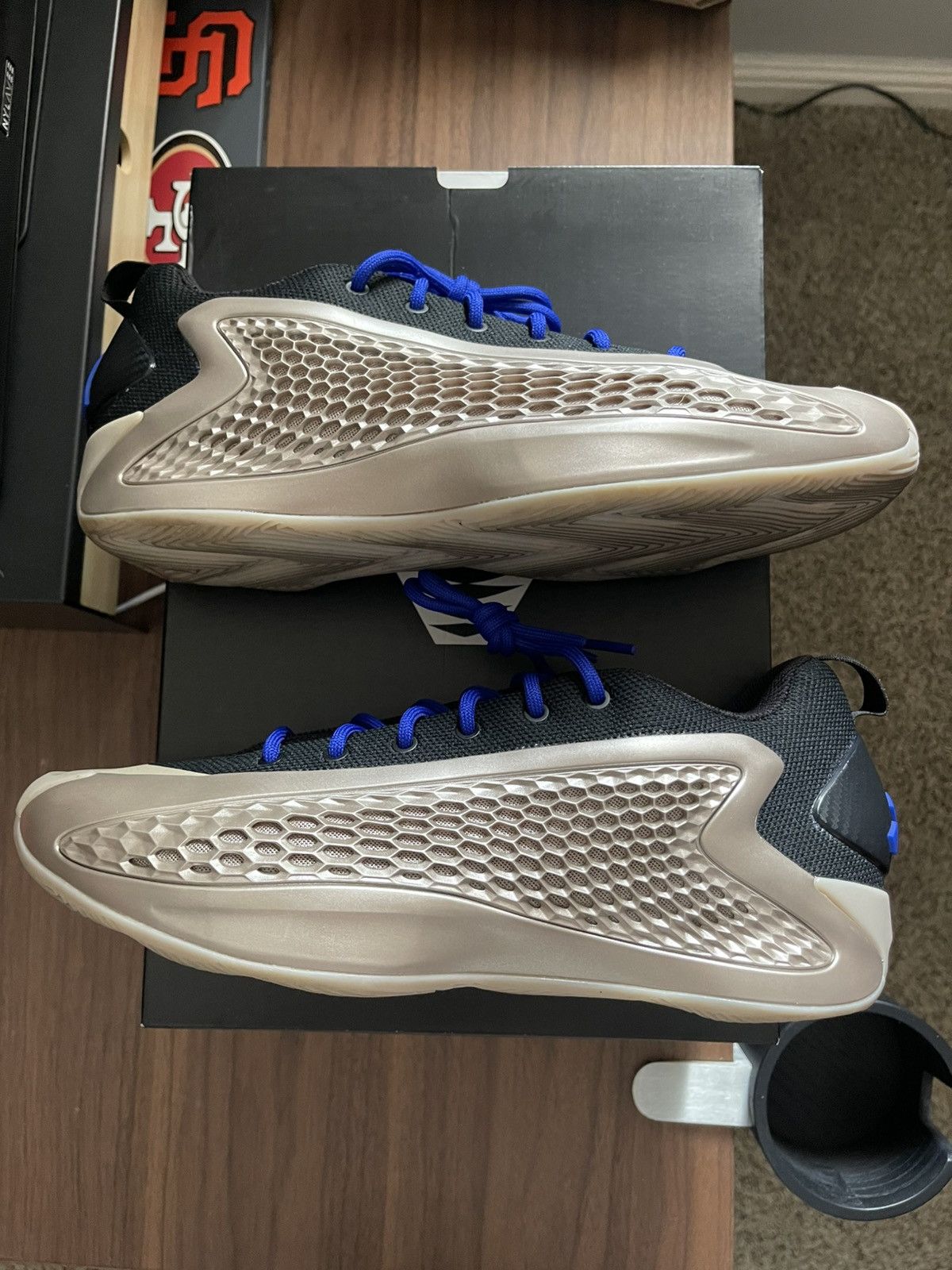 Adidas Adidas Anthony Edwards 1 low Champagne Size US 9.5 / EU 42-43 - 1 Thumbnail