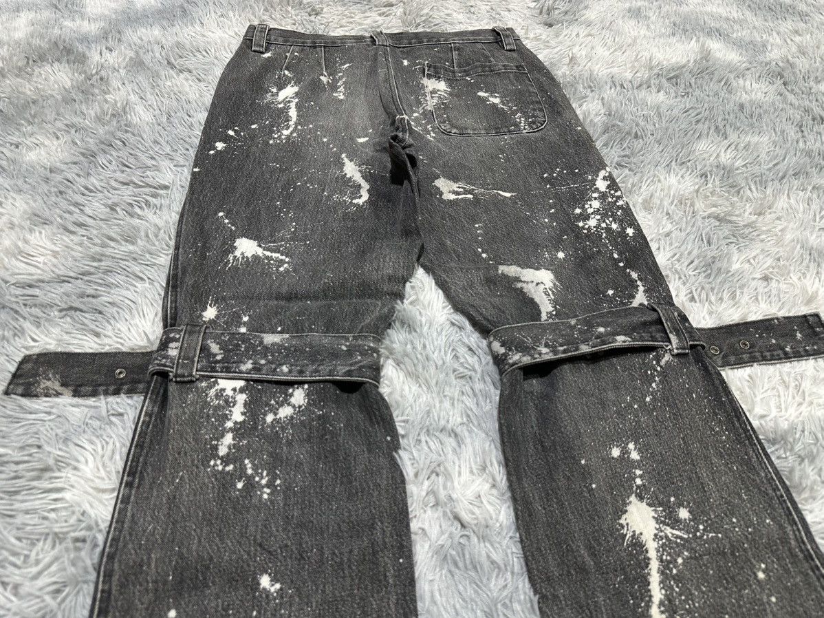 No Future 🔥Sick Y2K No Future Bondage Denim Distressed Punk Size US 32 / EU 48 - 6 Thumbnail