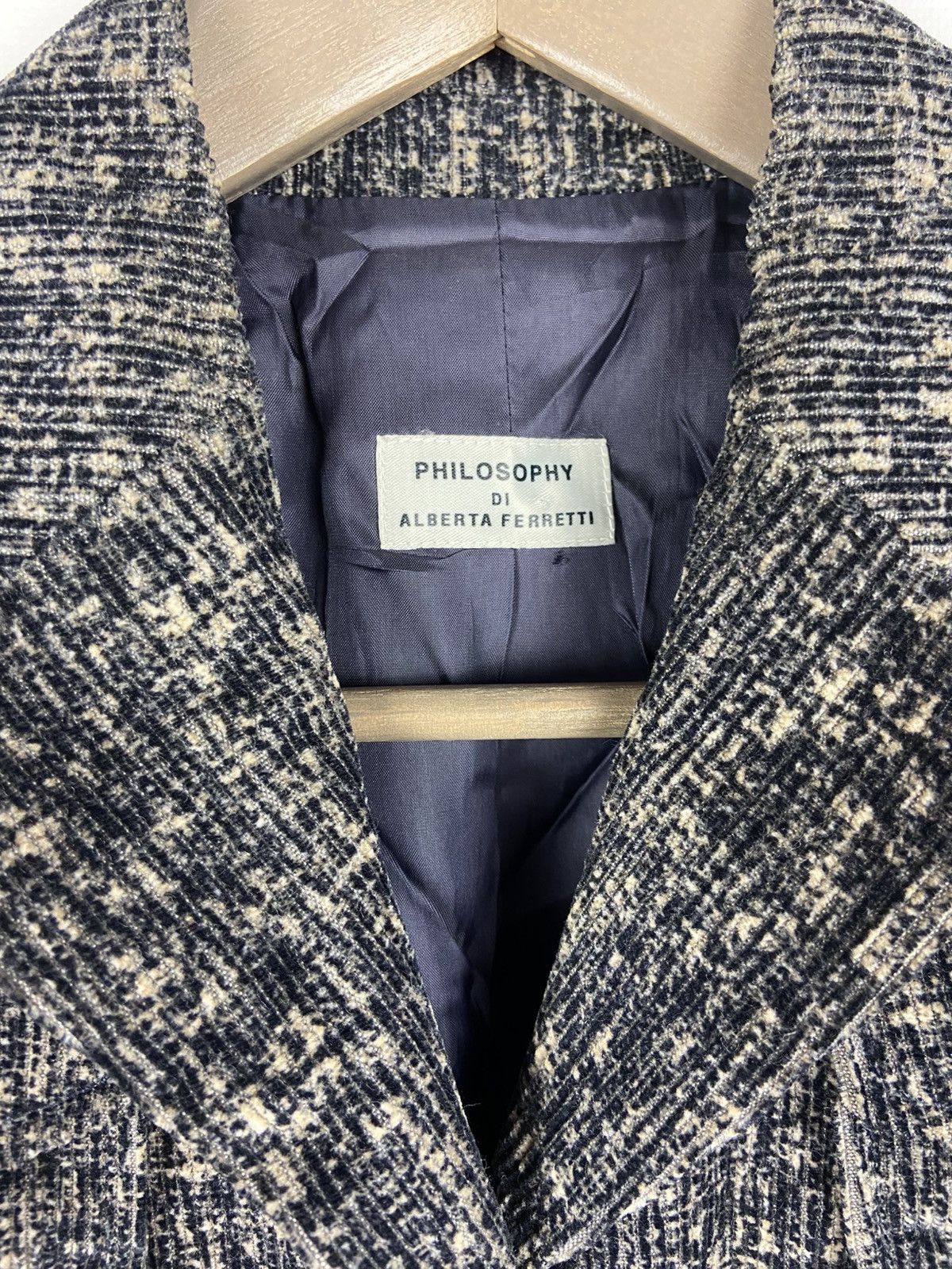 Alberta Ferretti Philosophy di Alberta Ferretti Womens Front Pocket Blazers Size M / US 6-8 / IT 42-44 - 3 Thumbnail