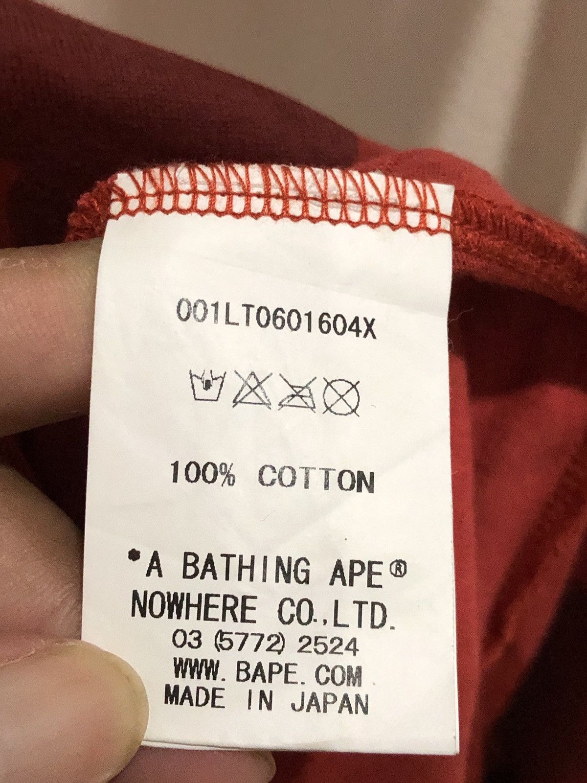 Bape Bape Shark Long Sleeve Red Camo A Bathing Ape Size US XL / EU 56 / 4 - 5 Thumbnail