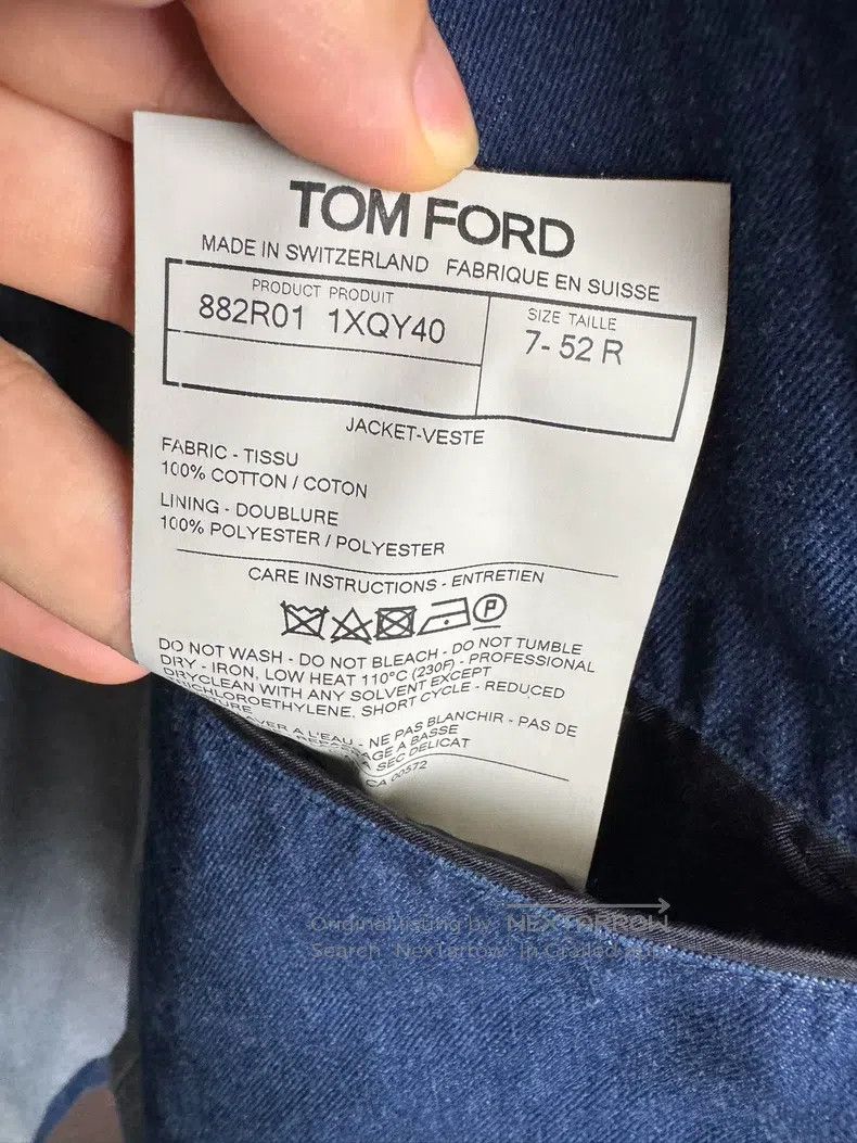Tom Ford Tom Ford Single-breasted suit, denim Size 52R - 7 Thumbnail