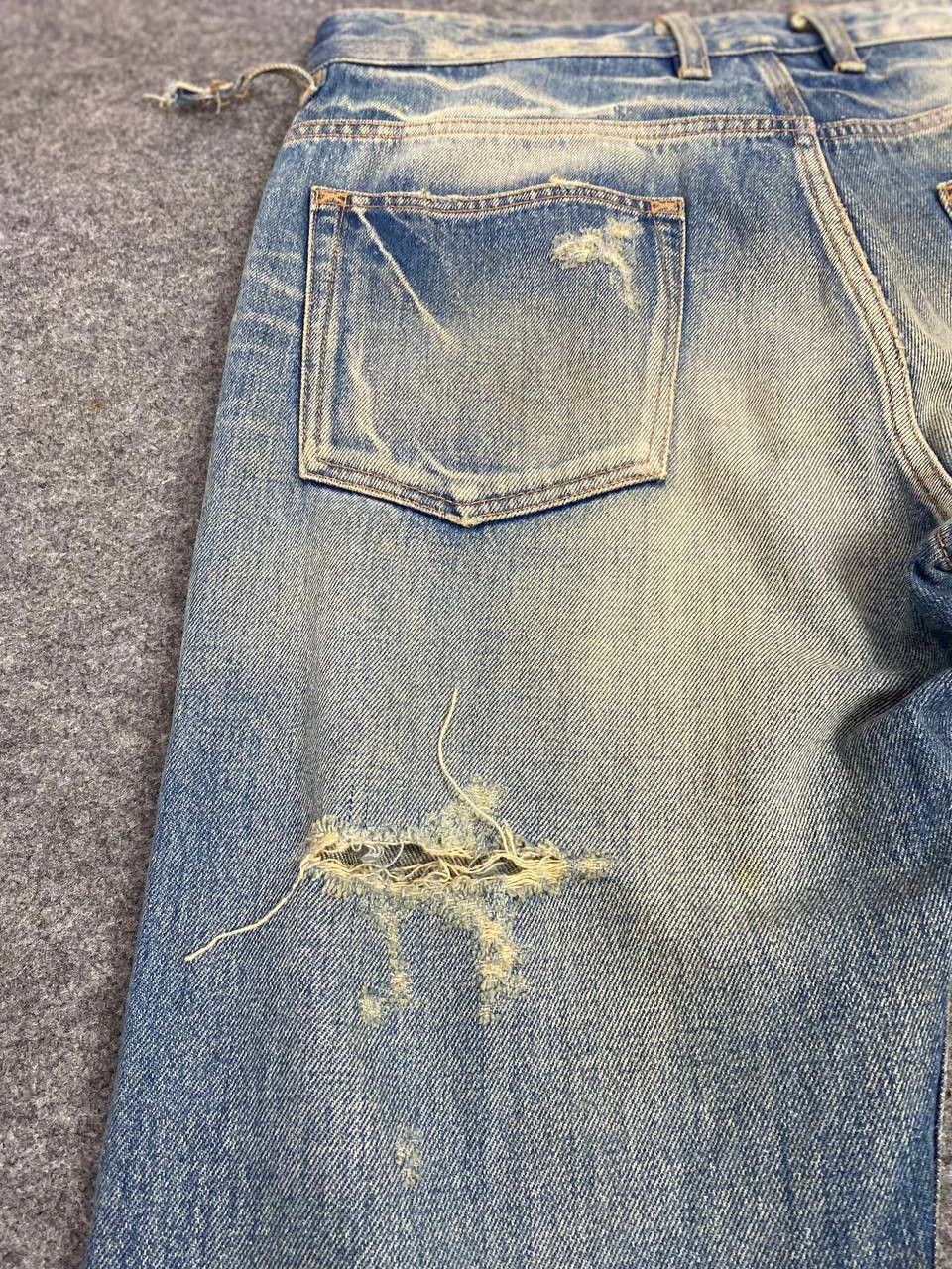 R.Newbold vintage r.newbold distressed denim nice design Size US 36 / EU 52 - 4 Thumbnail