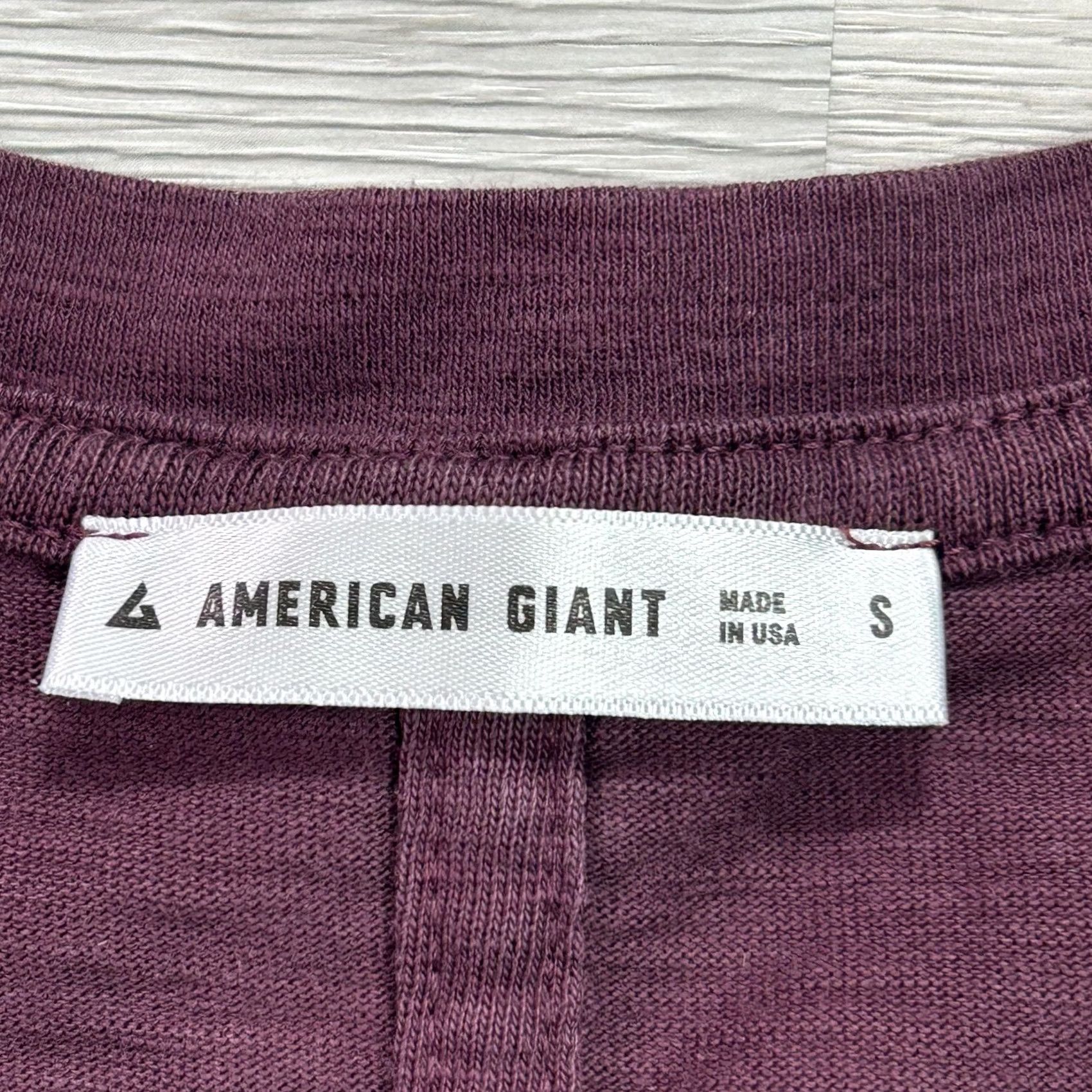 Vintage American Giant Shirt Women Small Purple 100% Supima Cotton Crew Tee Made USA Size S / US 4 / IT 40 - 3 Thumbnail