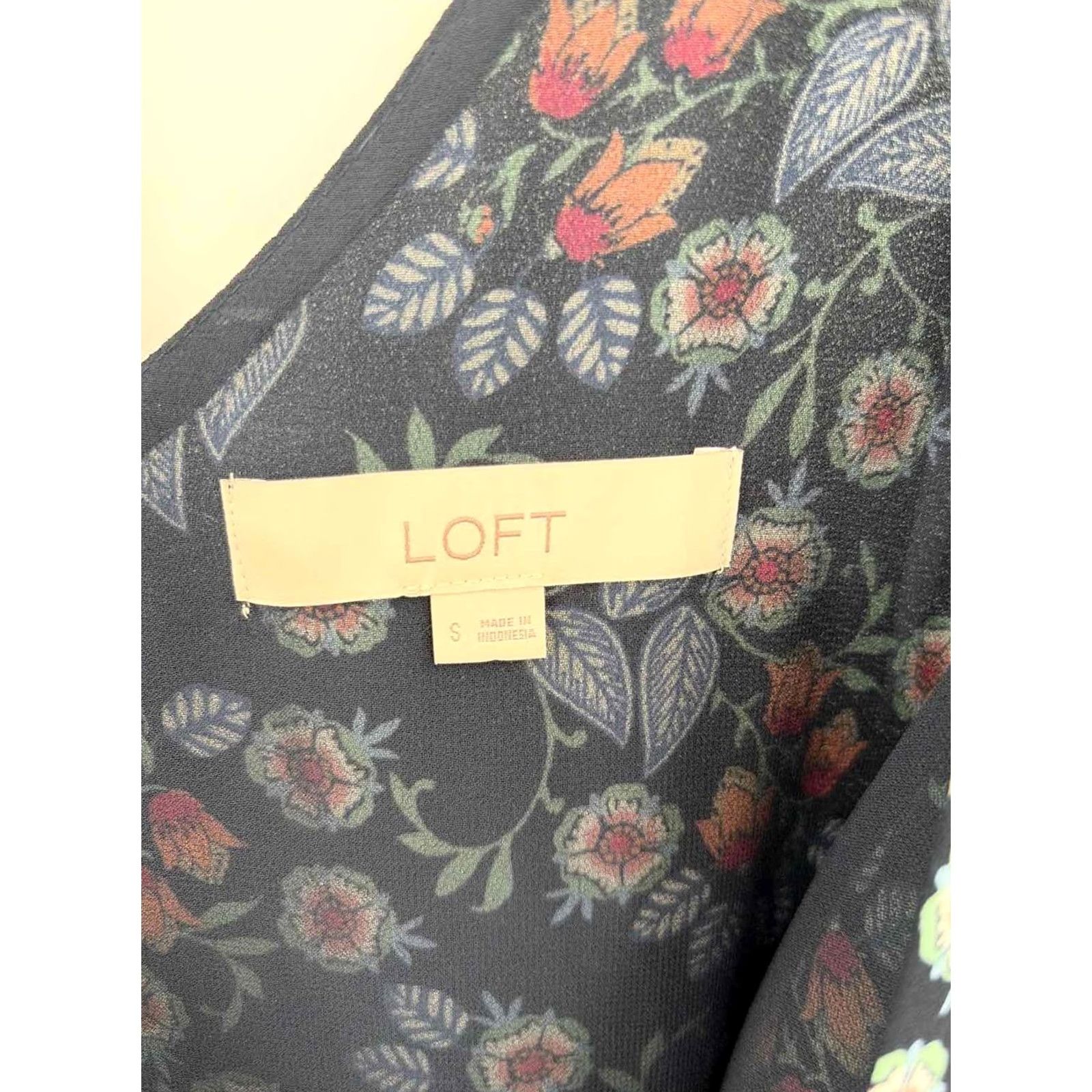 Loft Loft Tank Top Navy Floral Small Regular Adult? Size S / US 4 / IT 40 - 2 Thumbnail