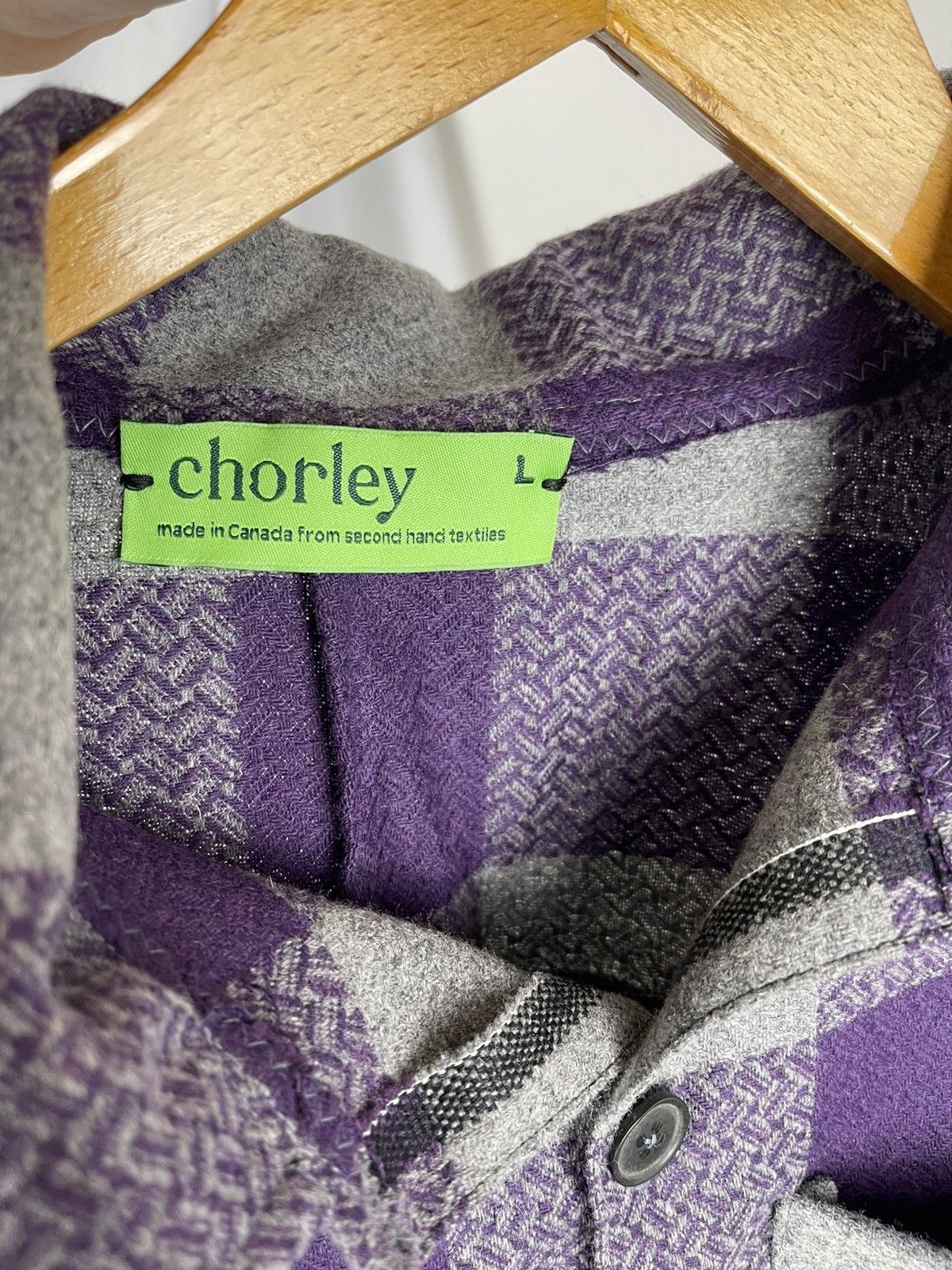Chorley Darted 3d shape wool distressed hem flannel shirt jacket Size US L / EU 52-54 / 3 - 6 Thumbnail