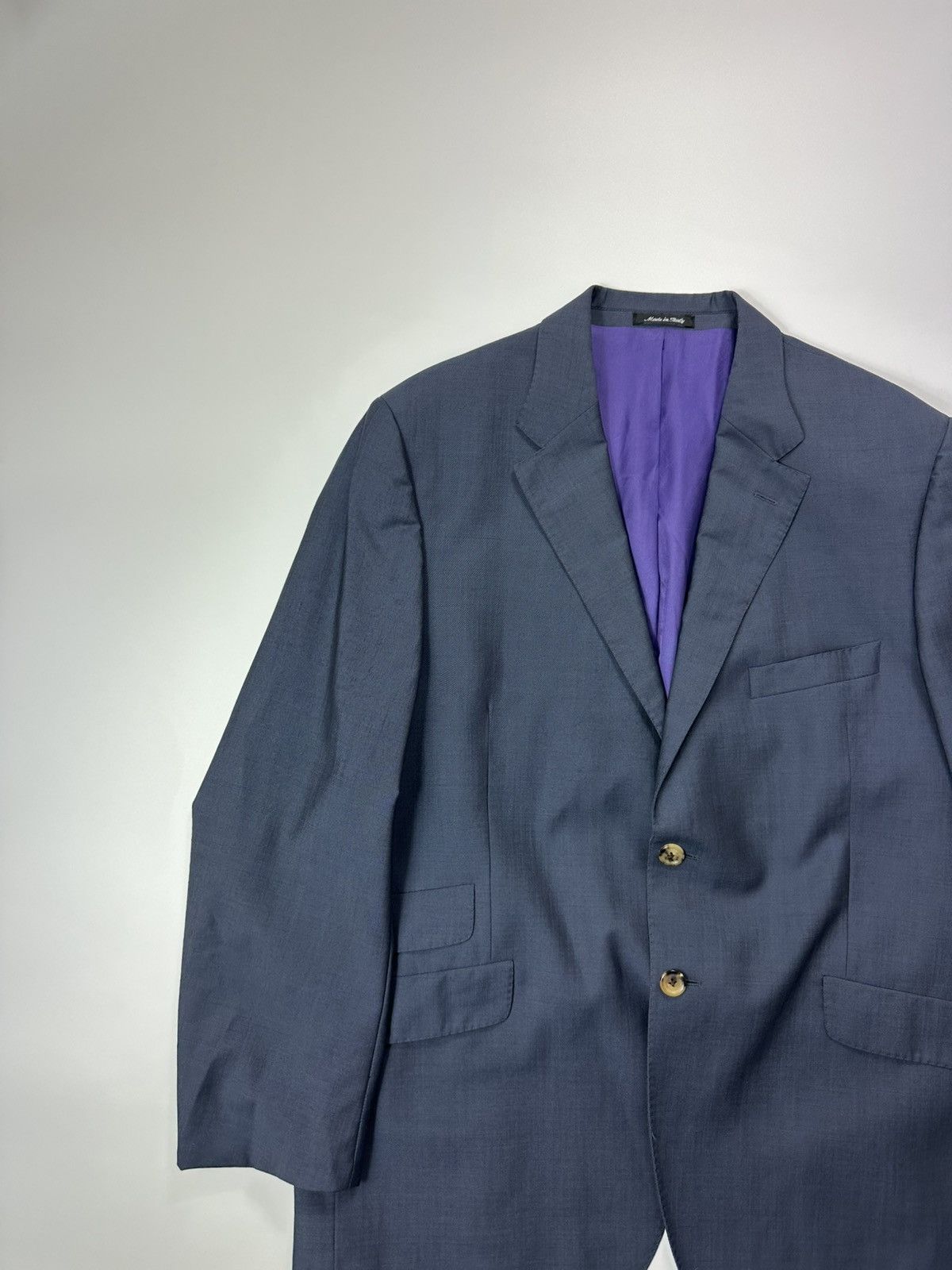 Paul Smith Paul Smith Classic Wool Blazer Men's 46R Blue Size 46R - 5 Thumbnail