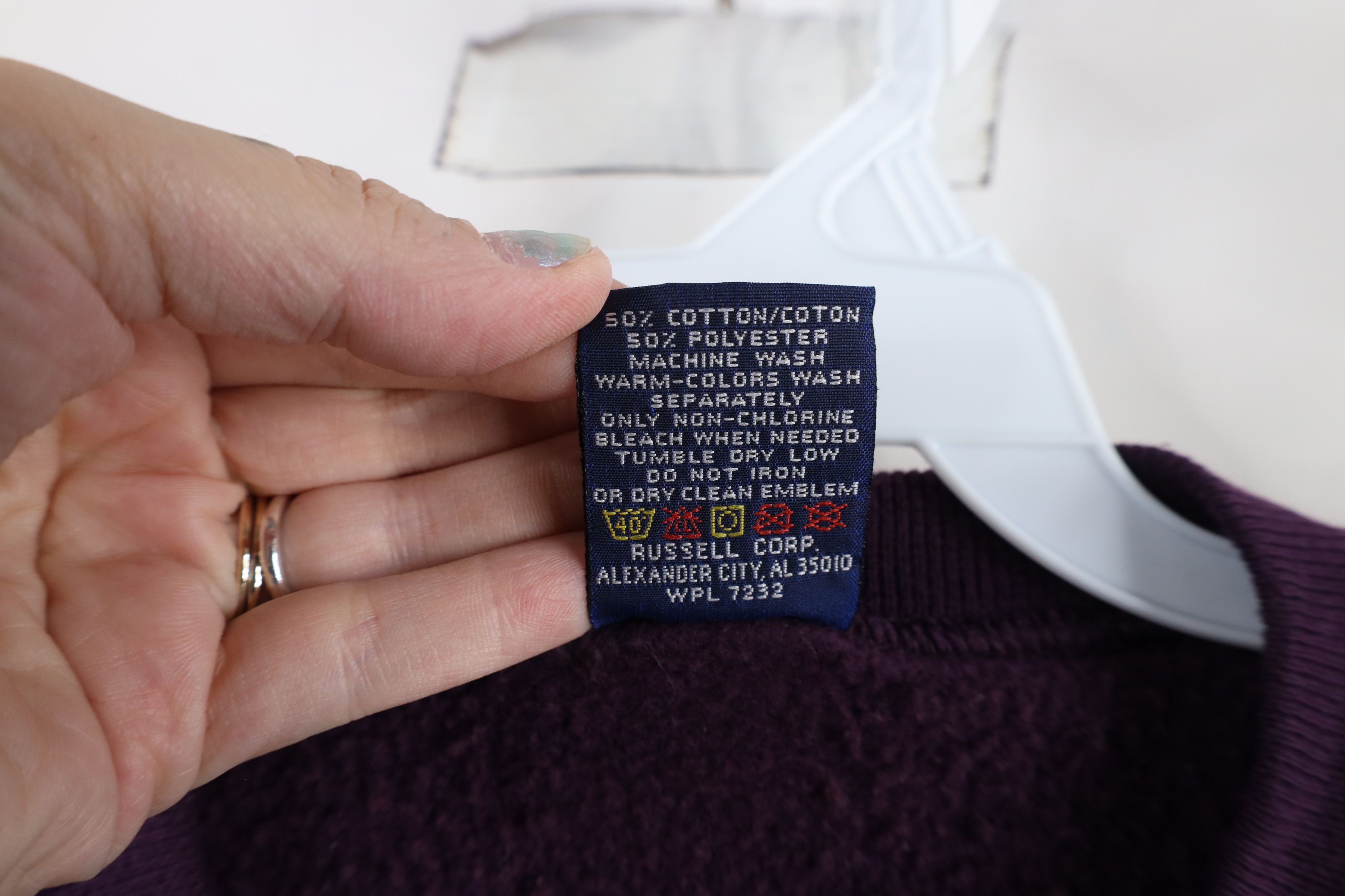 Vintage Vintage 90s Streetwear Crewneck Sweatshirt Eggplant Purple Size US L / EU 52-54 / 3 - 5 Thumbnail