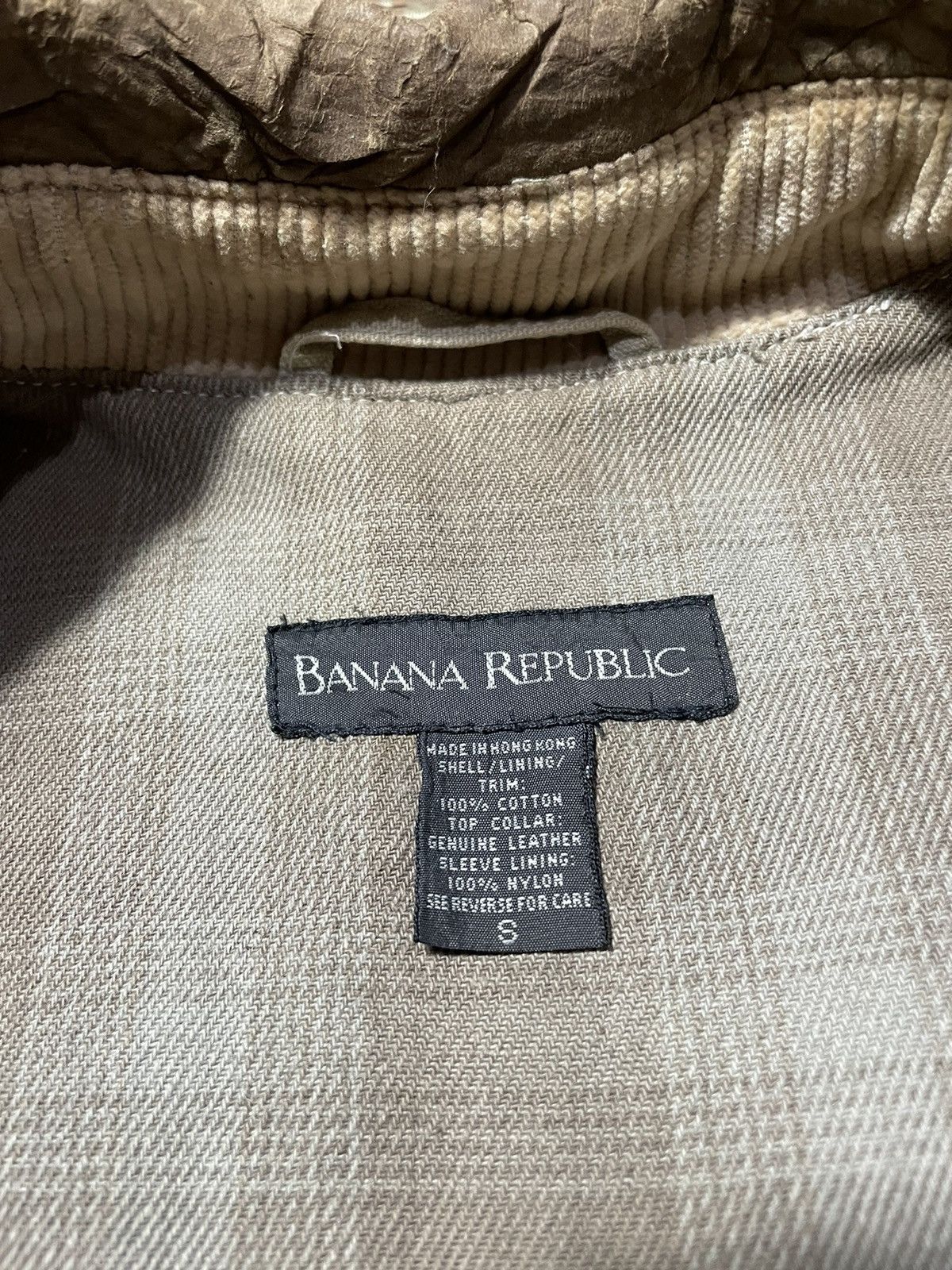 Banana Republic Wax Cotton Coat + Leather collar Banana Republic Size US S / EU 44-46 / 1 - 12 Thumbnail