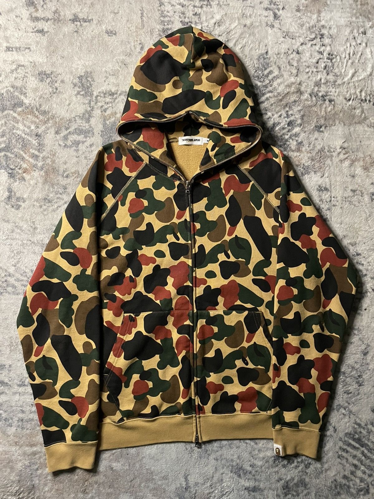 Bape × Nigo 2005 Bape Neon/1st Camo Reversible Hoodie Large Nigo 