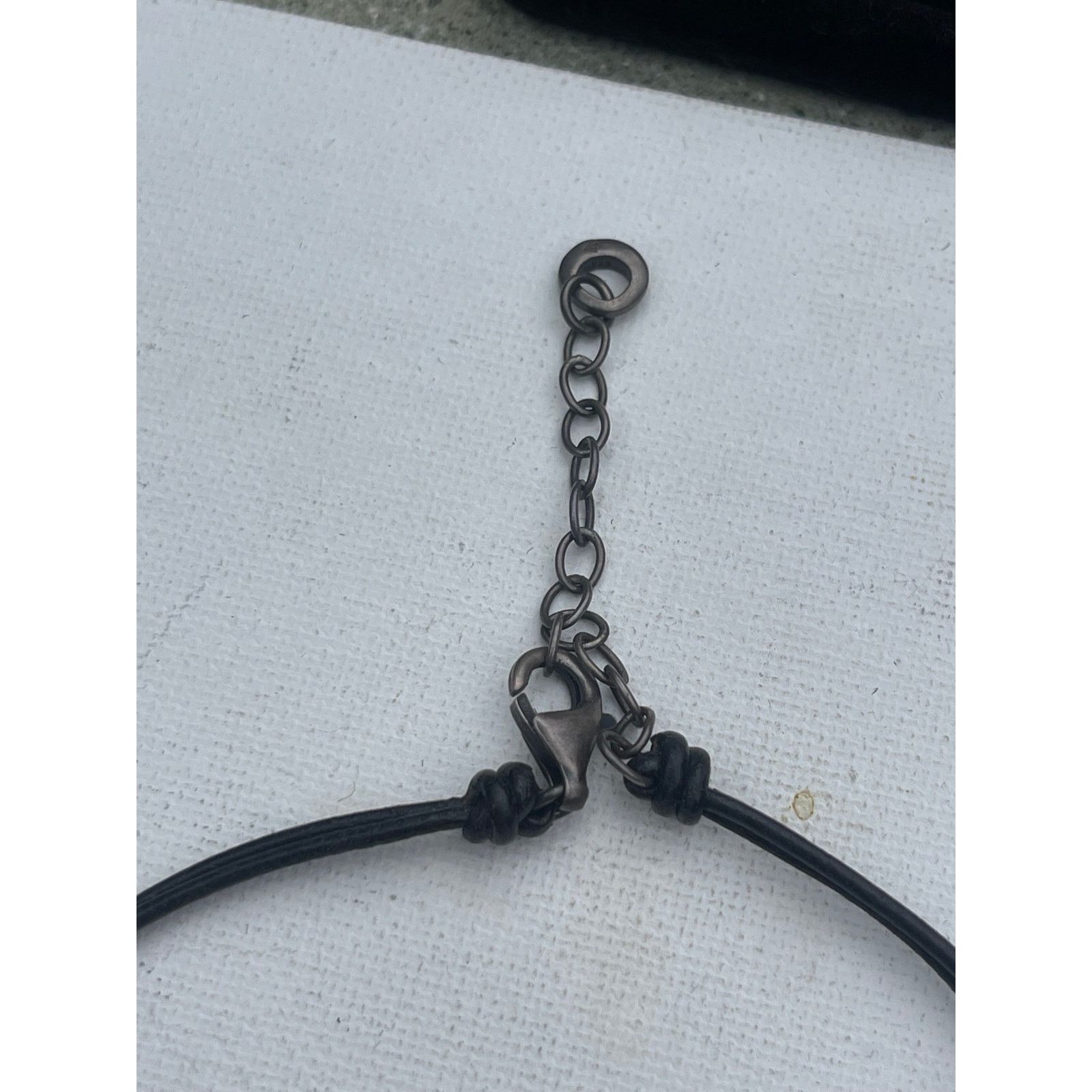 Vintage Silpada Sterling Silver & Cord Necklace - Leather Cord Size ONE SIZE - 3 Thumbnail