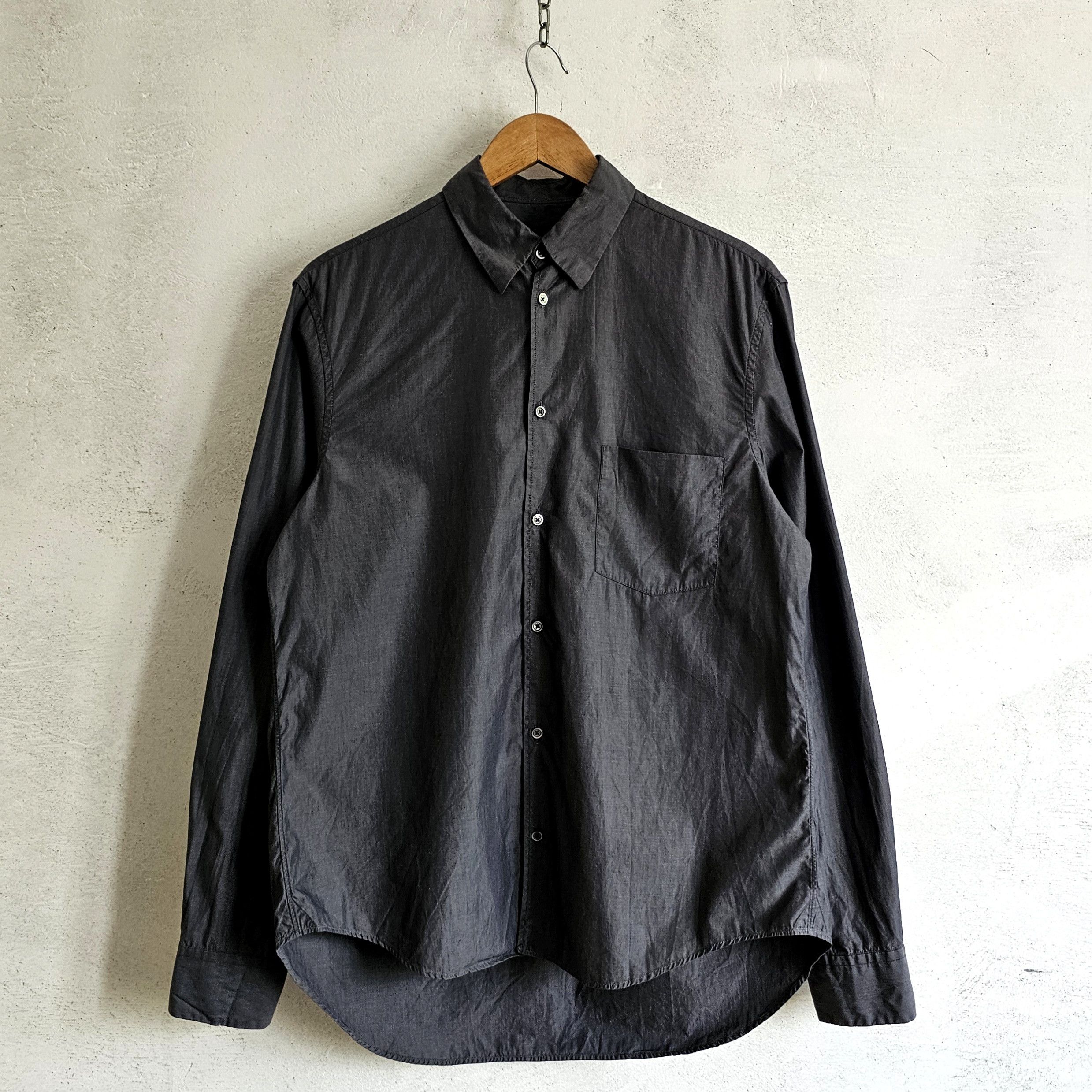 Jil Sander Jil Sander gray cotton shirt Size US M / EU 48-50 / 2 - 1 Thumbnail