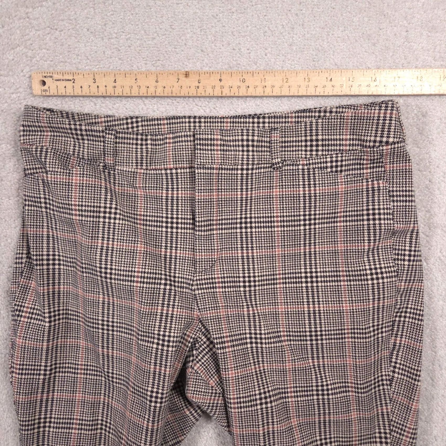 Old Navy Old Navy Pants Womens 16 Multicolor Plaid High Rise Pixie Ankle Slim Stretch Pants Size 38" / US 16 / IT 52 - 7 Thumbnail