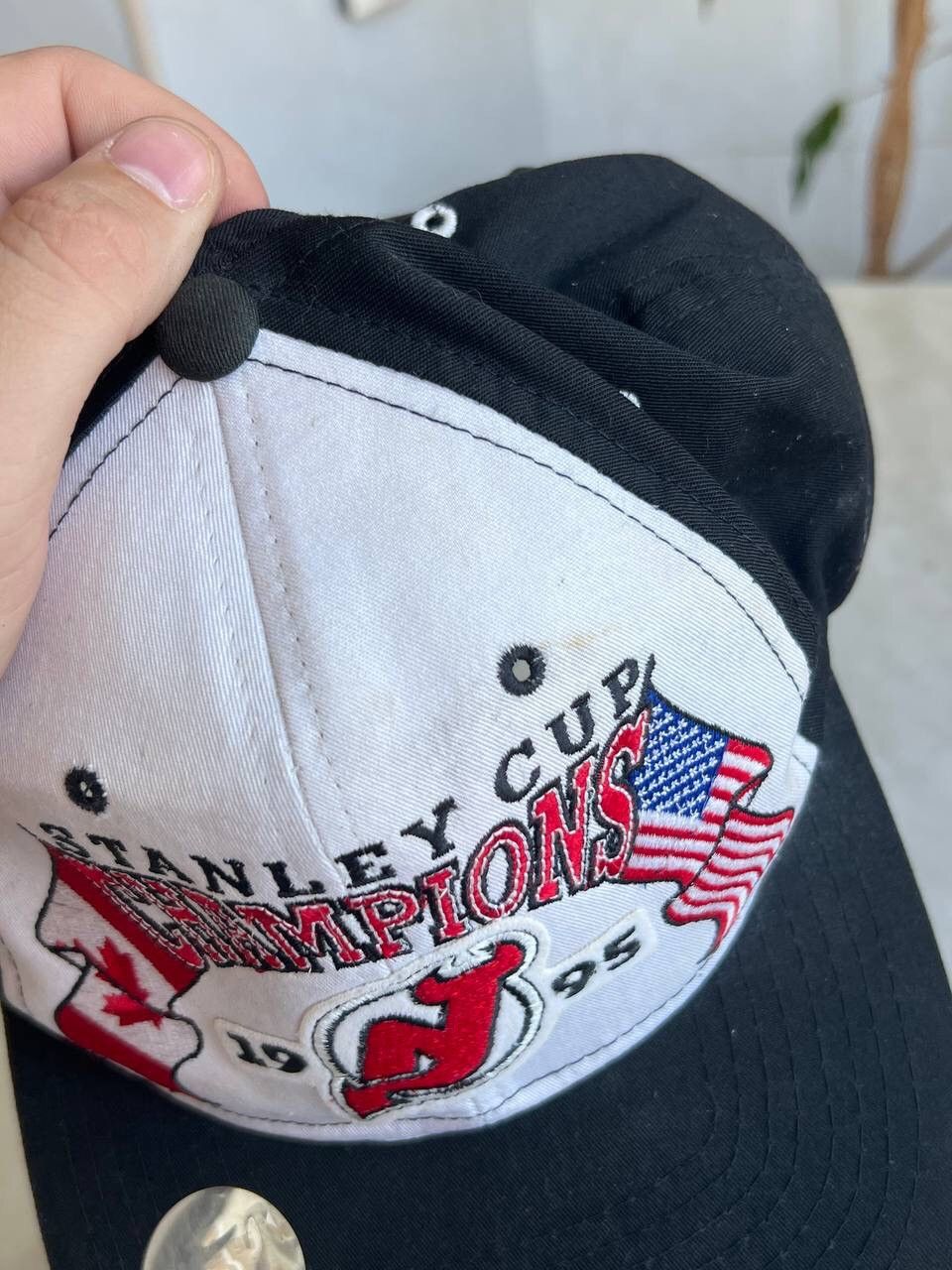 NHL × Starter × Vintage Vintage 1995 New Jersey Devils Stanley Cup Hat Size ONE SIZE - 7 Thumbnail