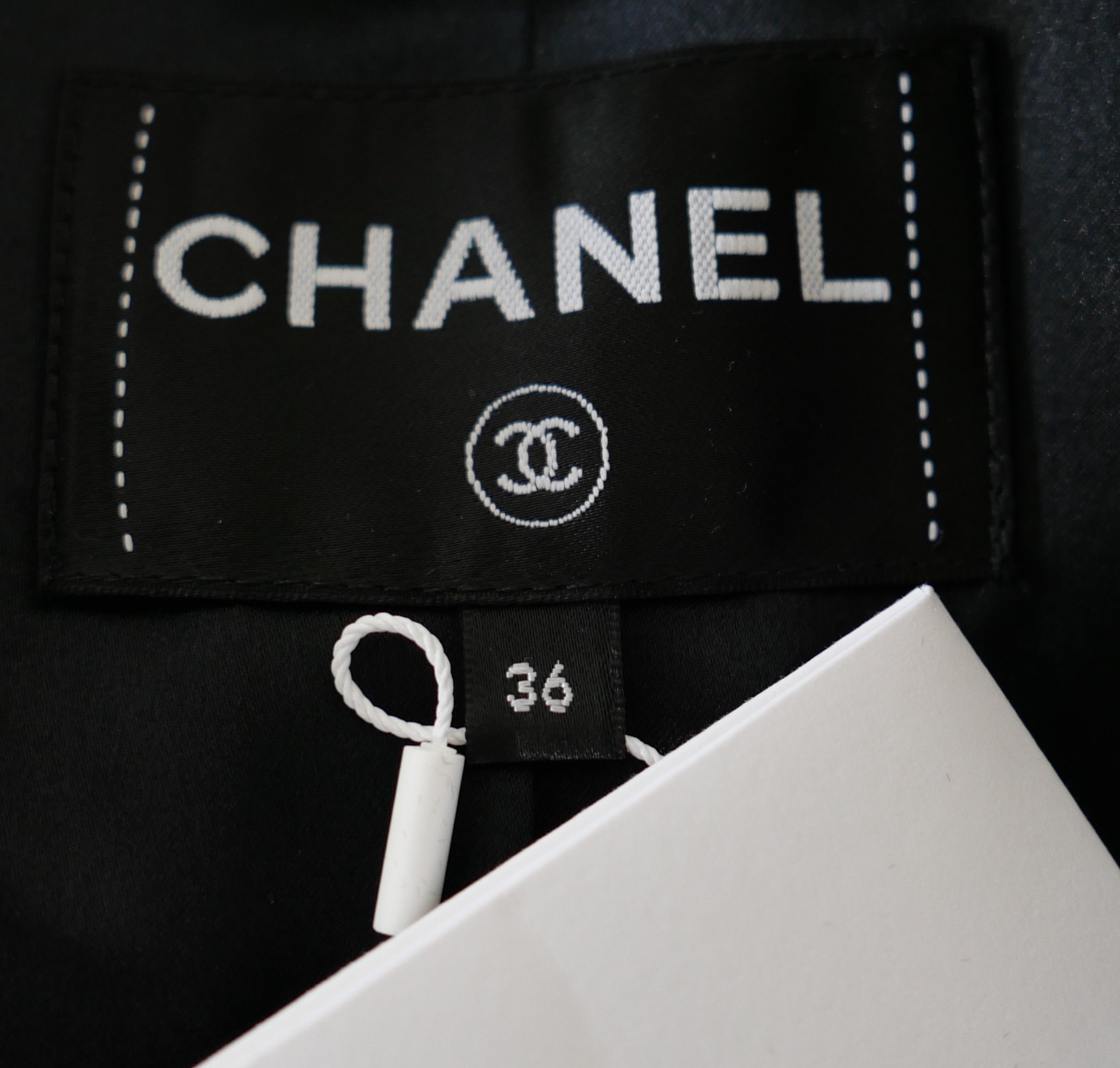 Chanel Chanel Pre-Fall 2023 23A Black & White Plaid Tweed Coat Size XS / US 0-2 / IT 36-38 - 11 Thumbnail