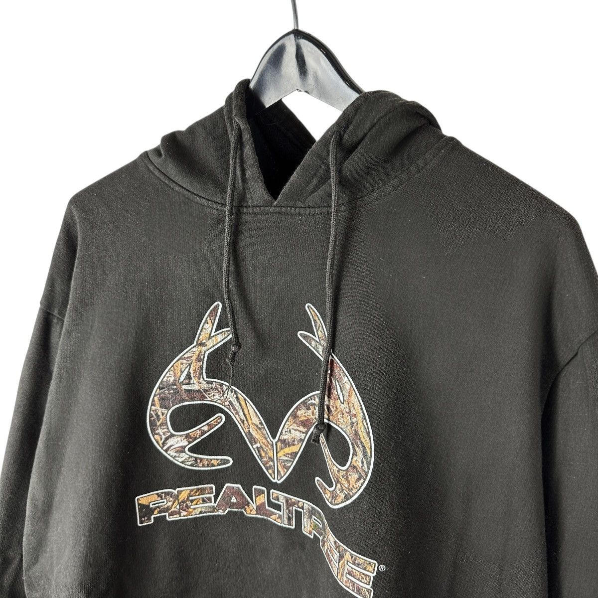 Realtree Mens Y2K Realtree Camo Black Hunting Hoodie Size US XXL / EU 58 / 5 - 7 Thumbnail