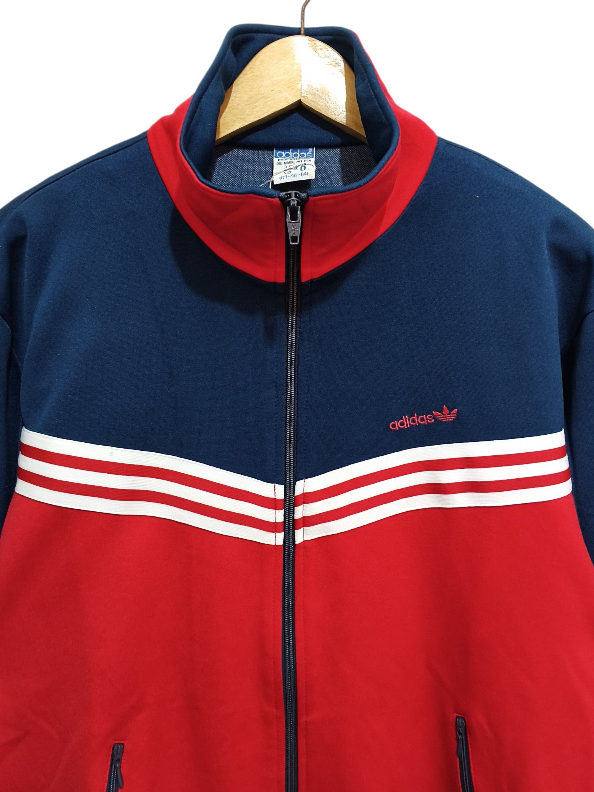 Adidas 🔥Vintage Adidas West Germany 70-80s Track Jacket Size US M / EU 48-50 / 2 - 3 Thumbnail