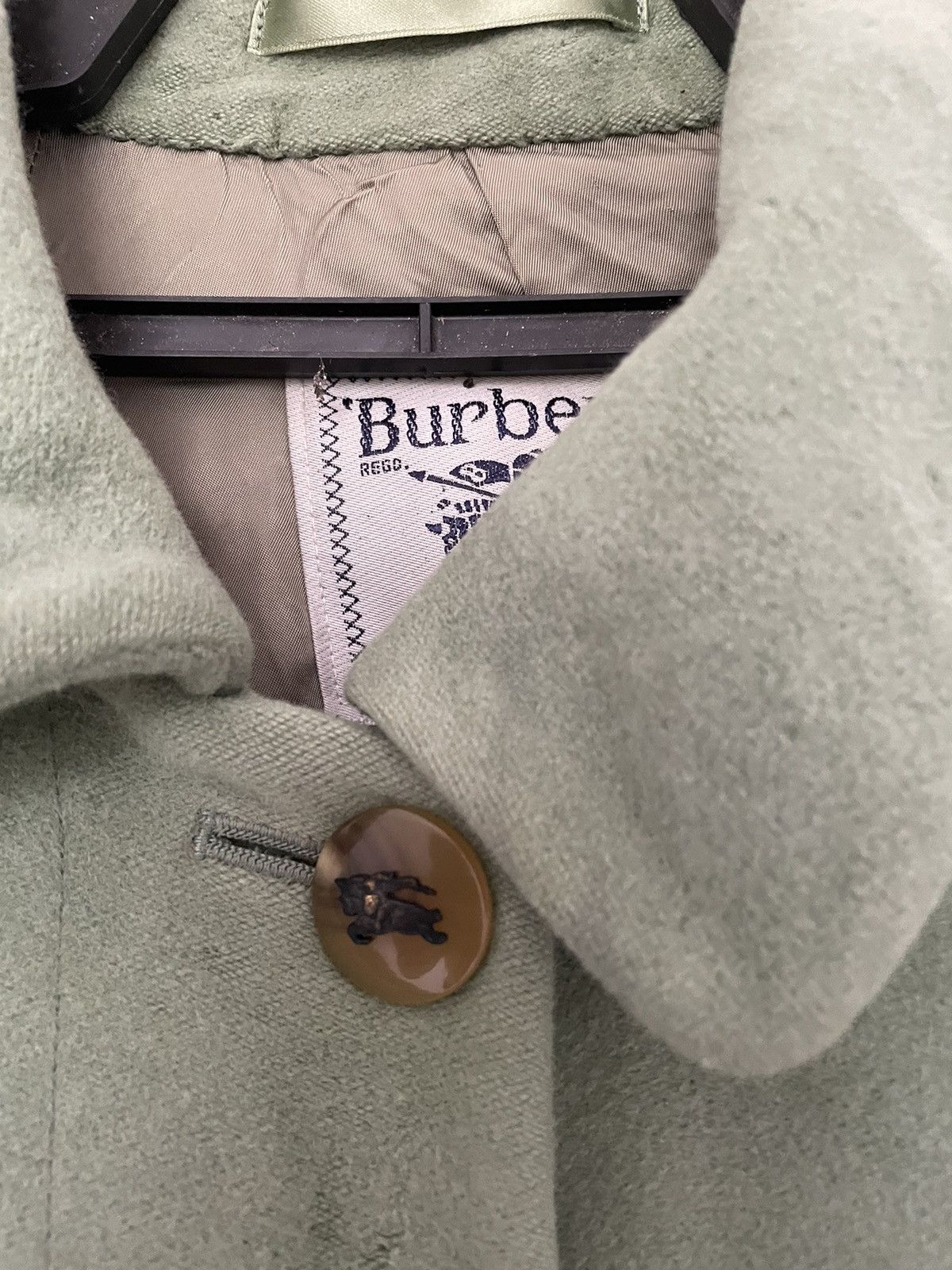 Burberry VINTAGE BURBERRYS WOOL TRECH COAT Size US L / EU 52-54 / 3 - 3 Thumbnail