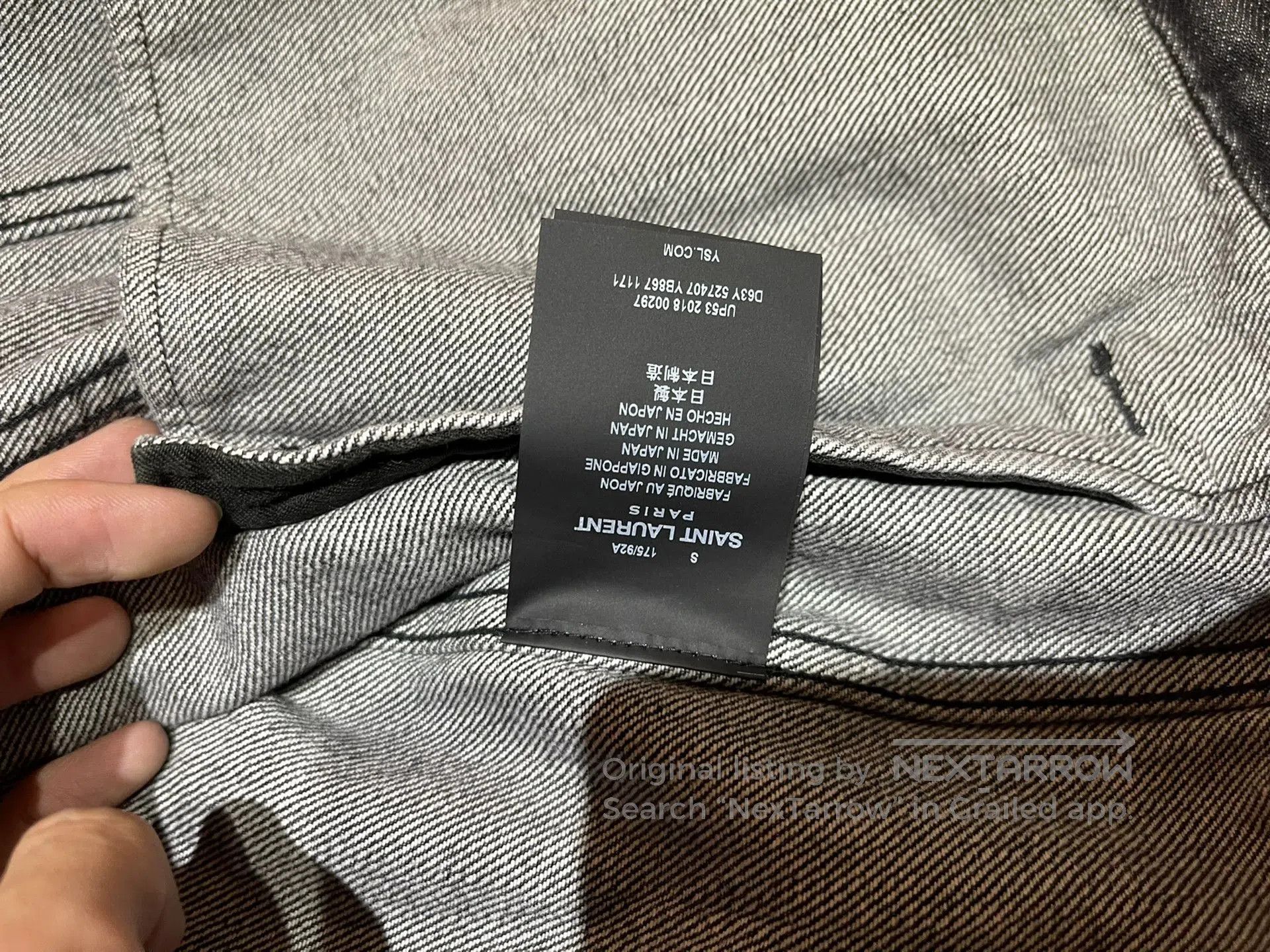 Saint Laurent Paris Saint Laurent Denim Jacket Beckham Style. Size US S / EU 44-46 / 1 - 2 Thumbnail