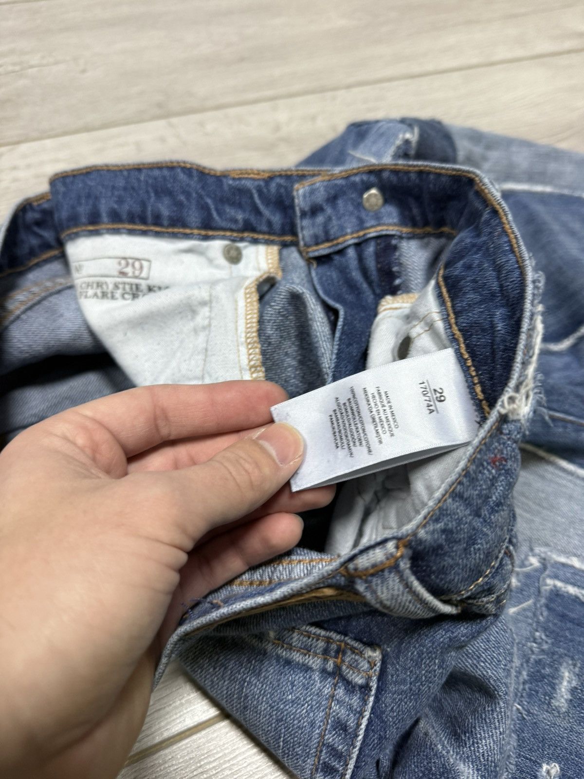 Polo Ralph Lauren POLO Ralph Lauren patchwork pieces jeans sewn pants vintage Size US 29 - 6 Thumbnail