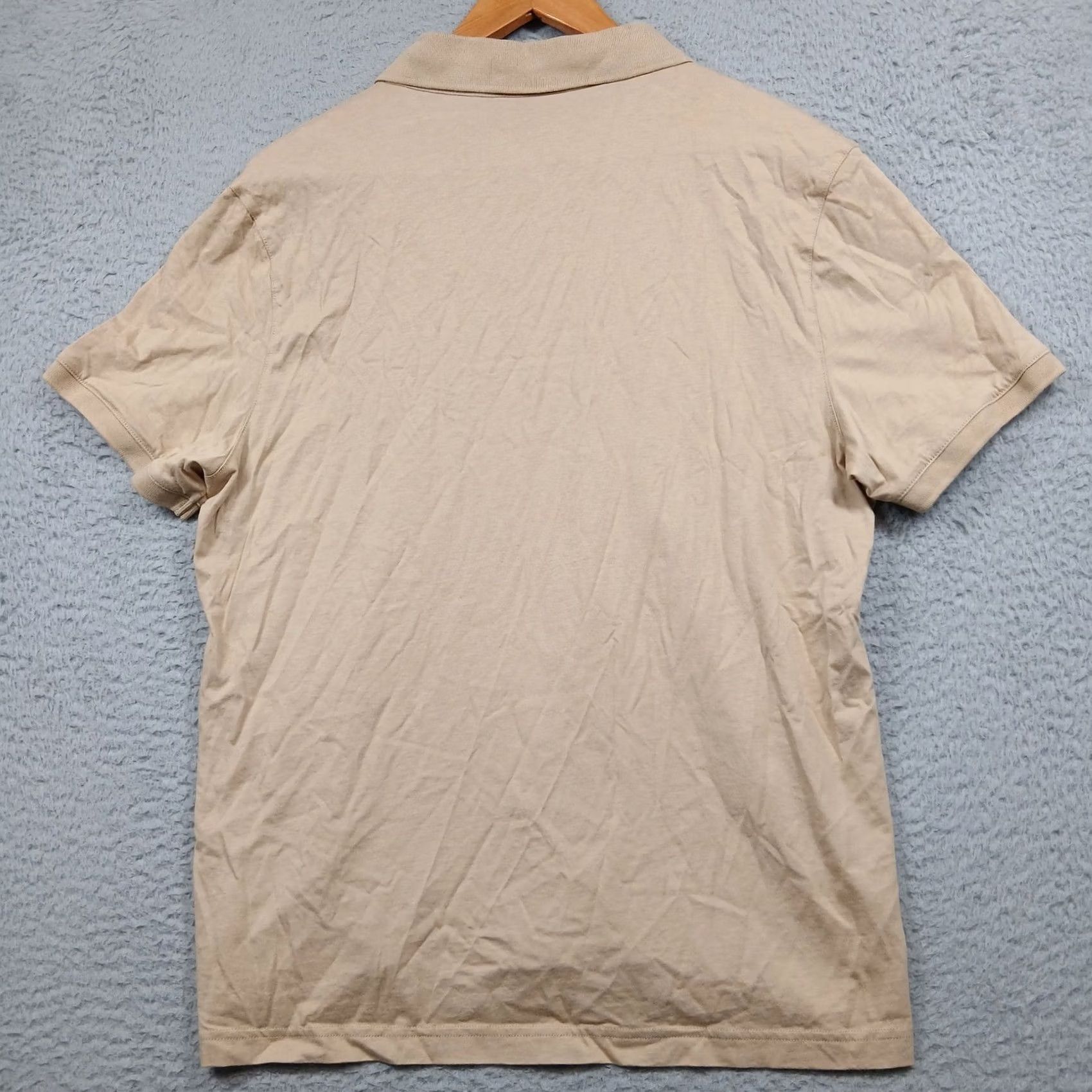 Michael Kors Michael Kors Polo Shirt Mens L Beige Embroidered MK Logo Short Sleeve Size US L / EU 52-54 / 3 - 3 Thumbnail