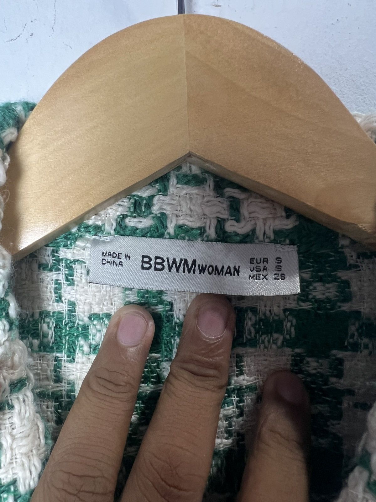 If Six Was Nine Green Tweed Frayed Jacket Size US S / EU 44-46 / 1 - 9 Thumbnail