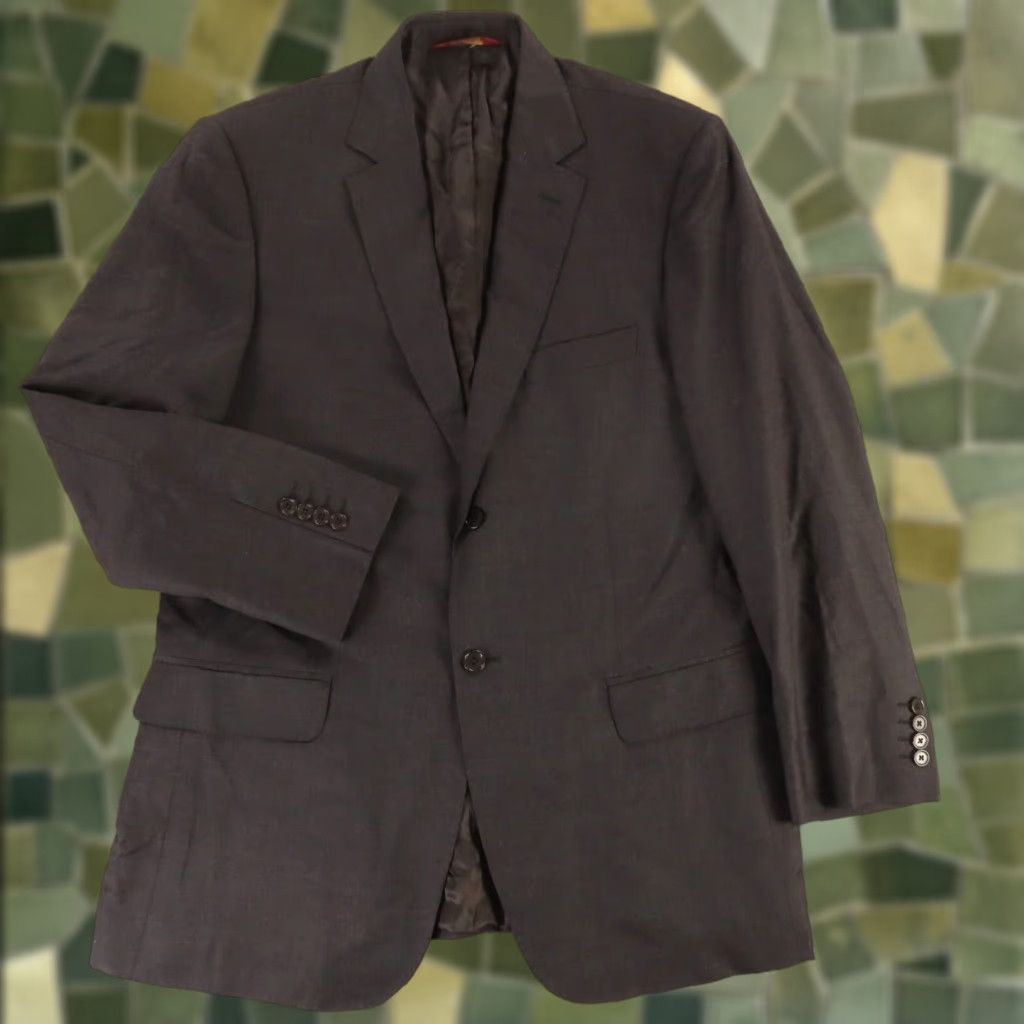 VINTAGE Pronto Uomo Blazer Jacket Men 42R Gray Wool Single
