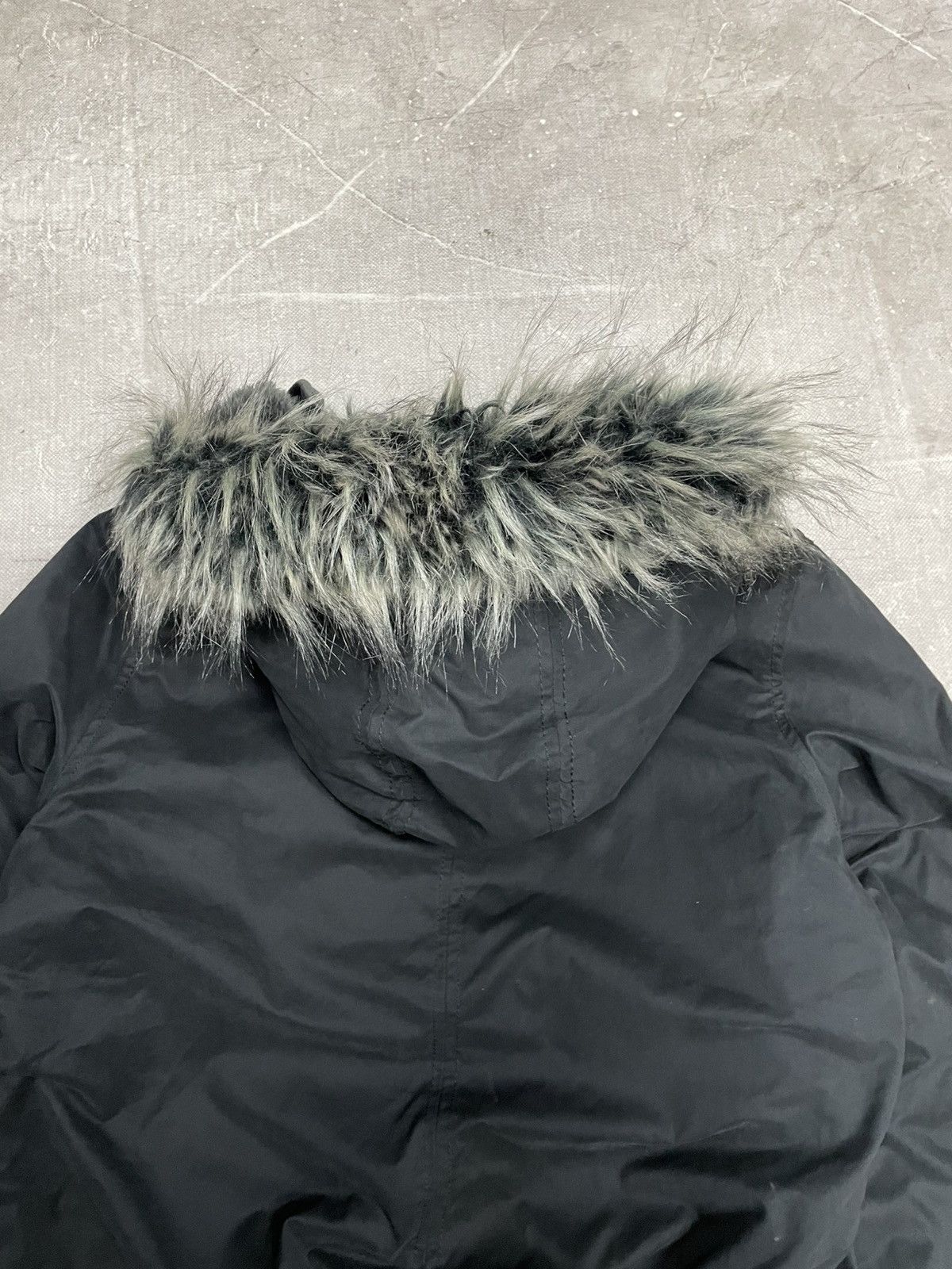If Six Was Nine Black Bomber fur hood If six was nine style y2k hype Size US M / EU 48-50 / 2 - 11 Thumbnail