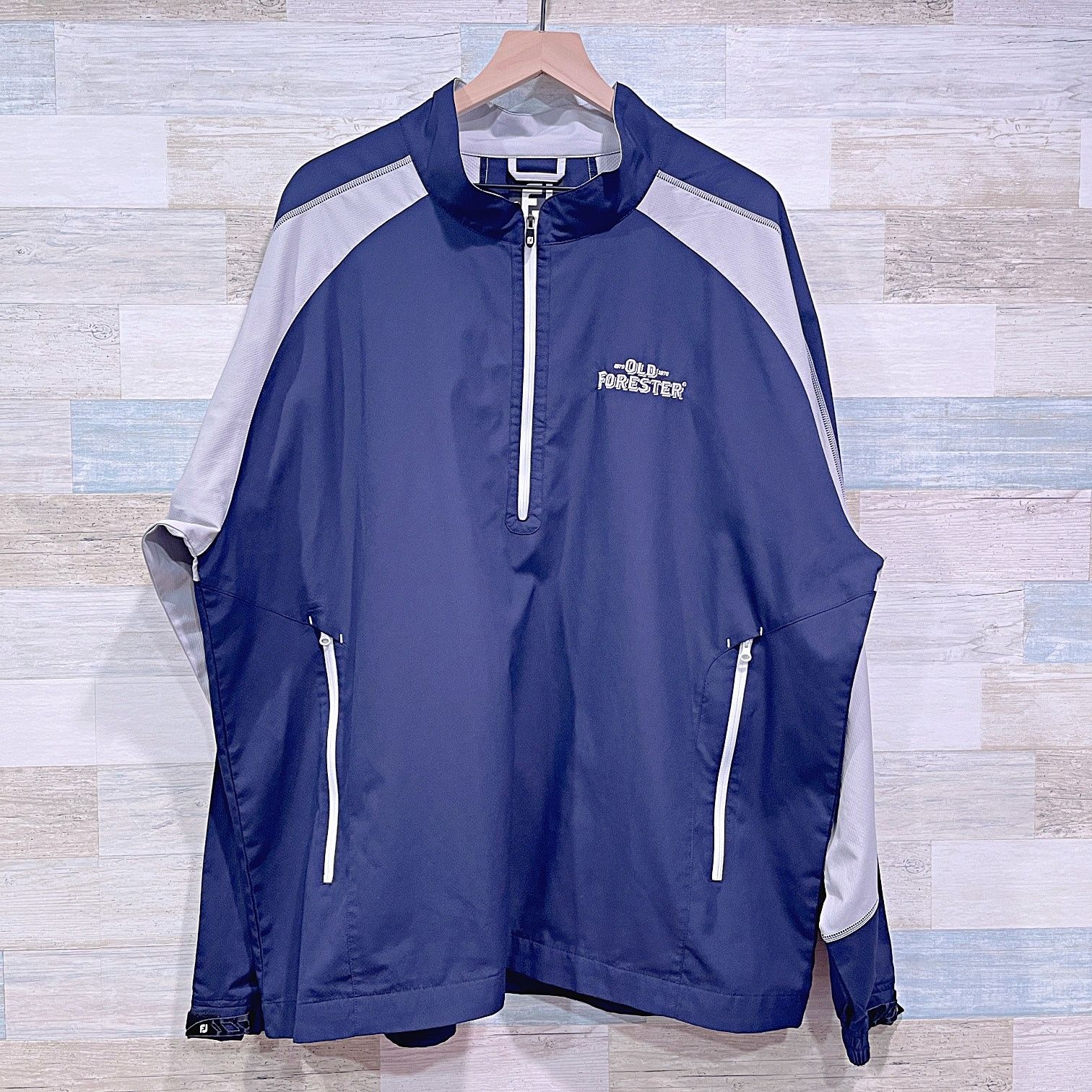Footjoy OLD FORESTER x FOOTJOY Half Zip Golf Pullover Blue Mens 2XL Size US XXL / EU 58 / 5 - 1 Thumbnail