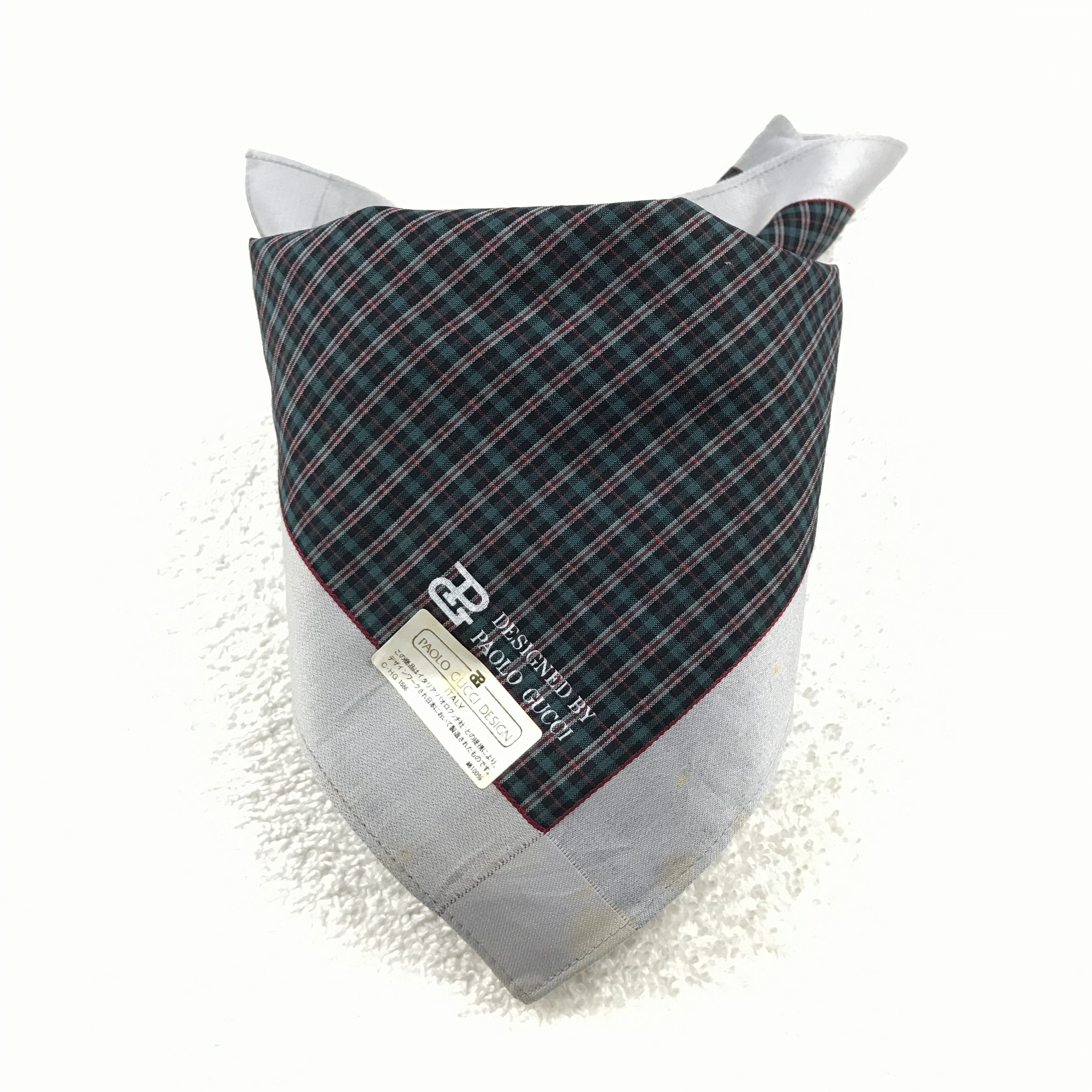 Paolo Gucci × Vintage Vintage Paolo Gucci Bandana Neckerchief Handkerchief Size ONE SIZE - 4 Thumbnail