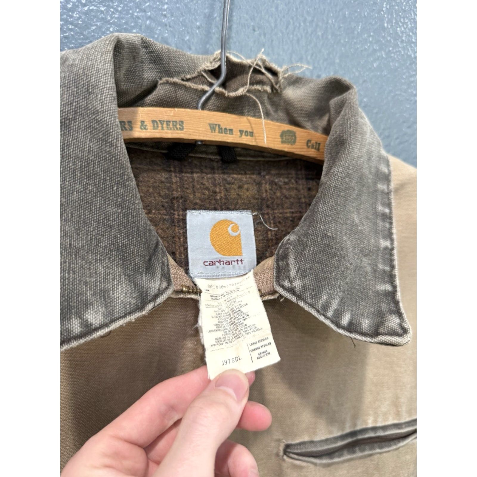 Carhartt VINTAGE Carhartt J97SDL Detroit Jacket 2XL Saddle Brown Blanket Lined Mens Size US XXL / EU 58 / 5 - 2 Thumbnail