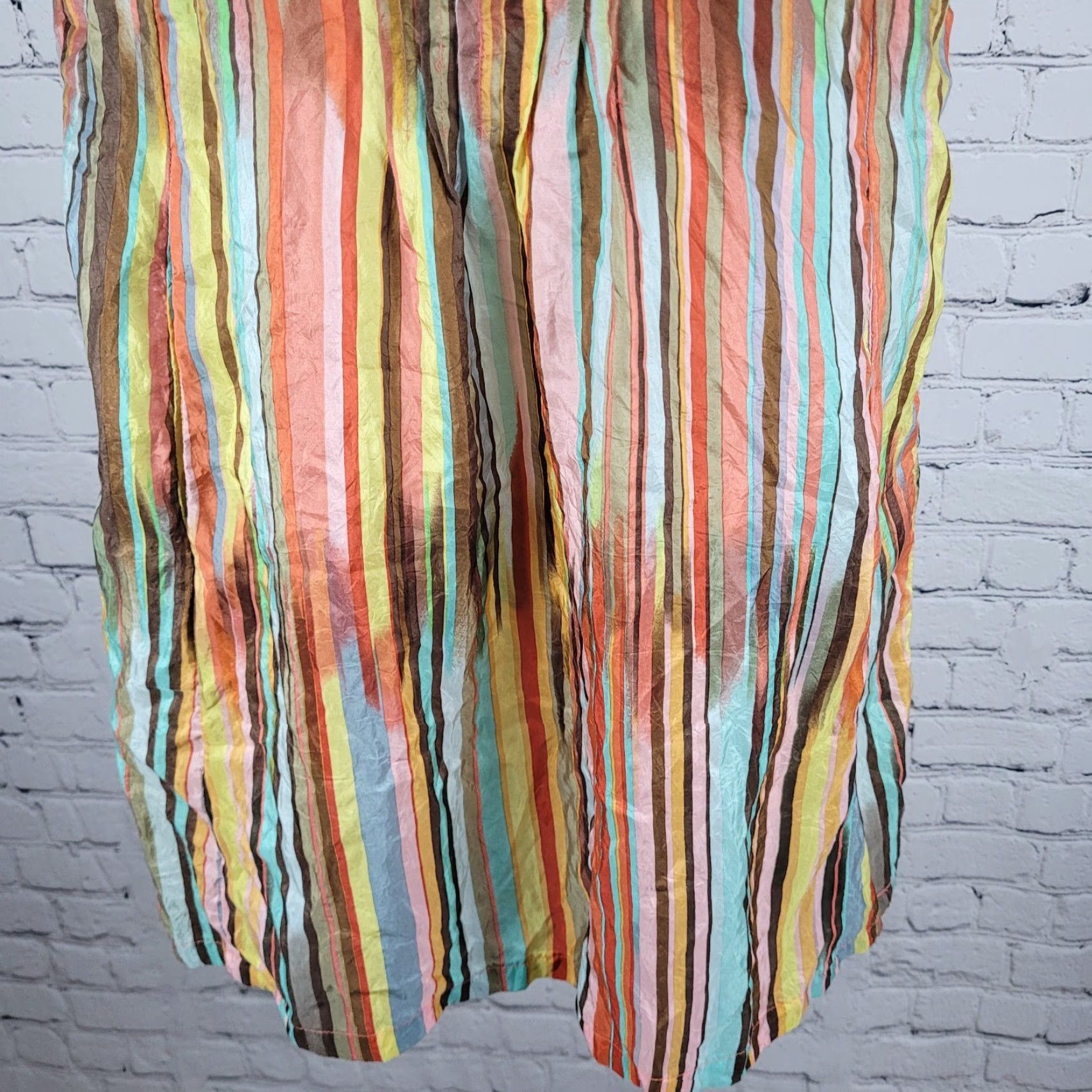 Nanette Lepore Nanette Lepore Multicolor Silk Shell Accents Striped Lightweight Dress 4 Shirt? Size S / US 4 / IT 40 - 7 Thumbnail