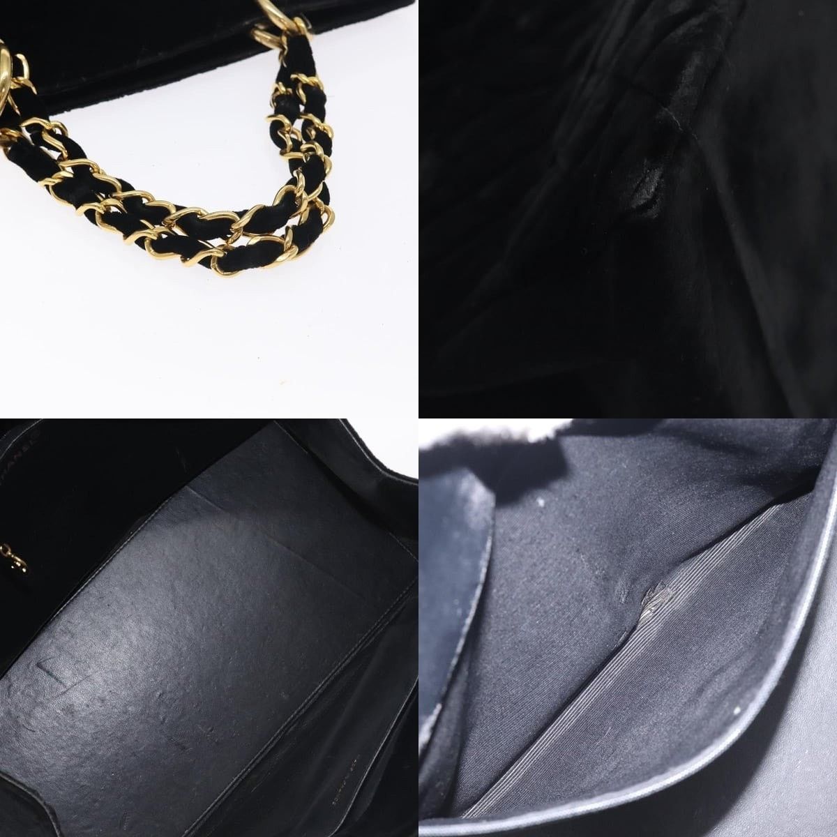 Chanel Chanel Matelasse Coco Mark Chain Handbag Velour Size ONE SIZE - 4 Thumbnail