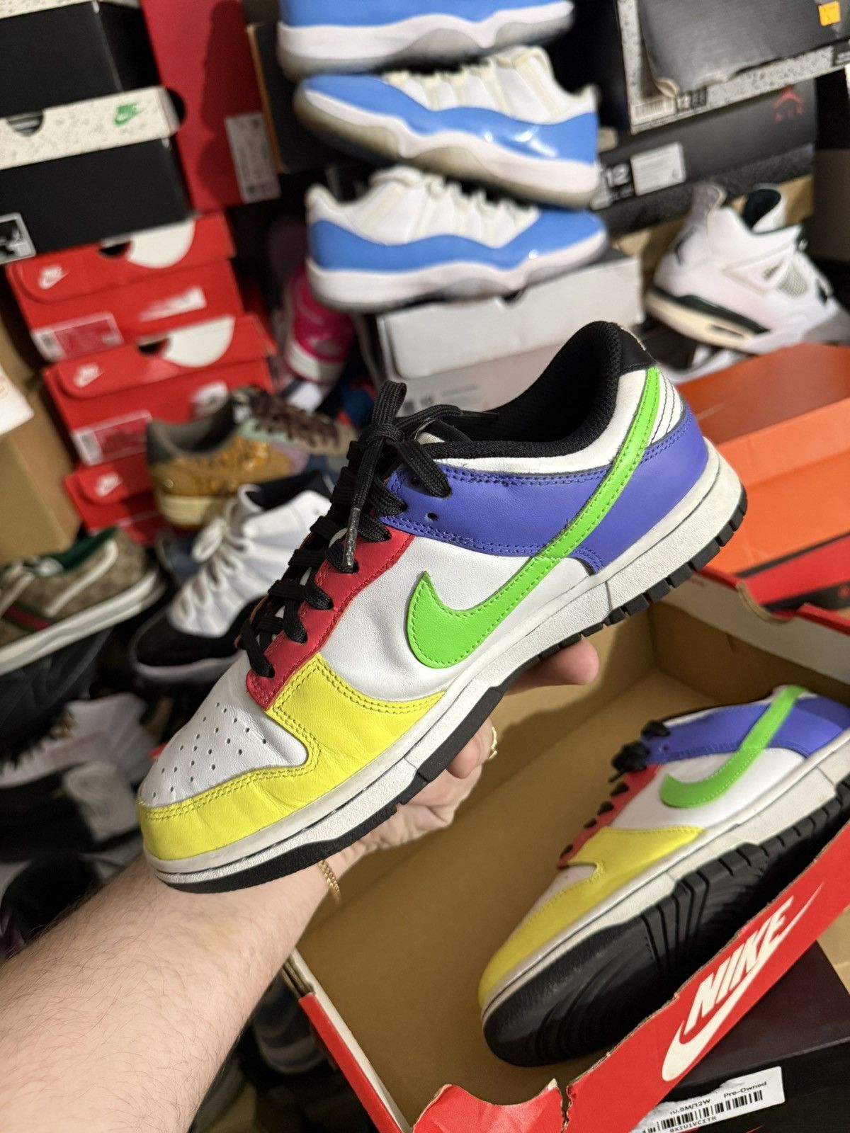Nike Nike dunk low green strike sz 6.5m/8w Size US 6.5 / EU 39-40 - 3 Thumbnail