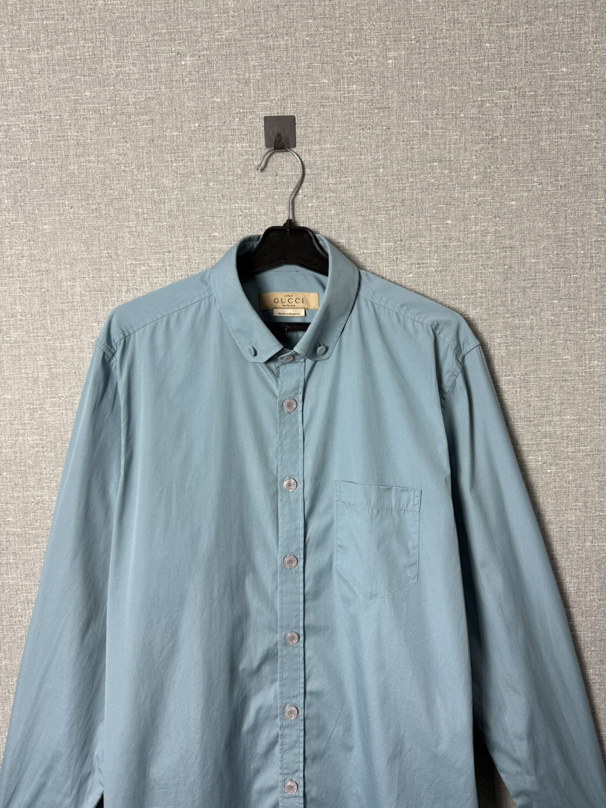 Gucci Gucci Uniforms Men’s Button Up Long Sleeve Shirt Size L Size US L / EU 52-54 / 3 - 2 Thumbnail
