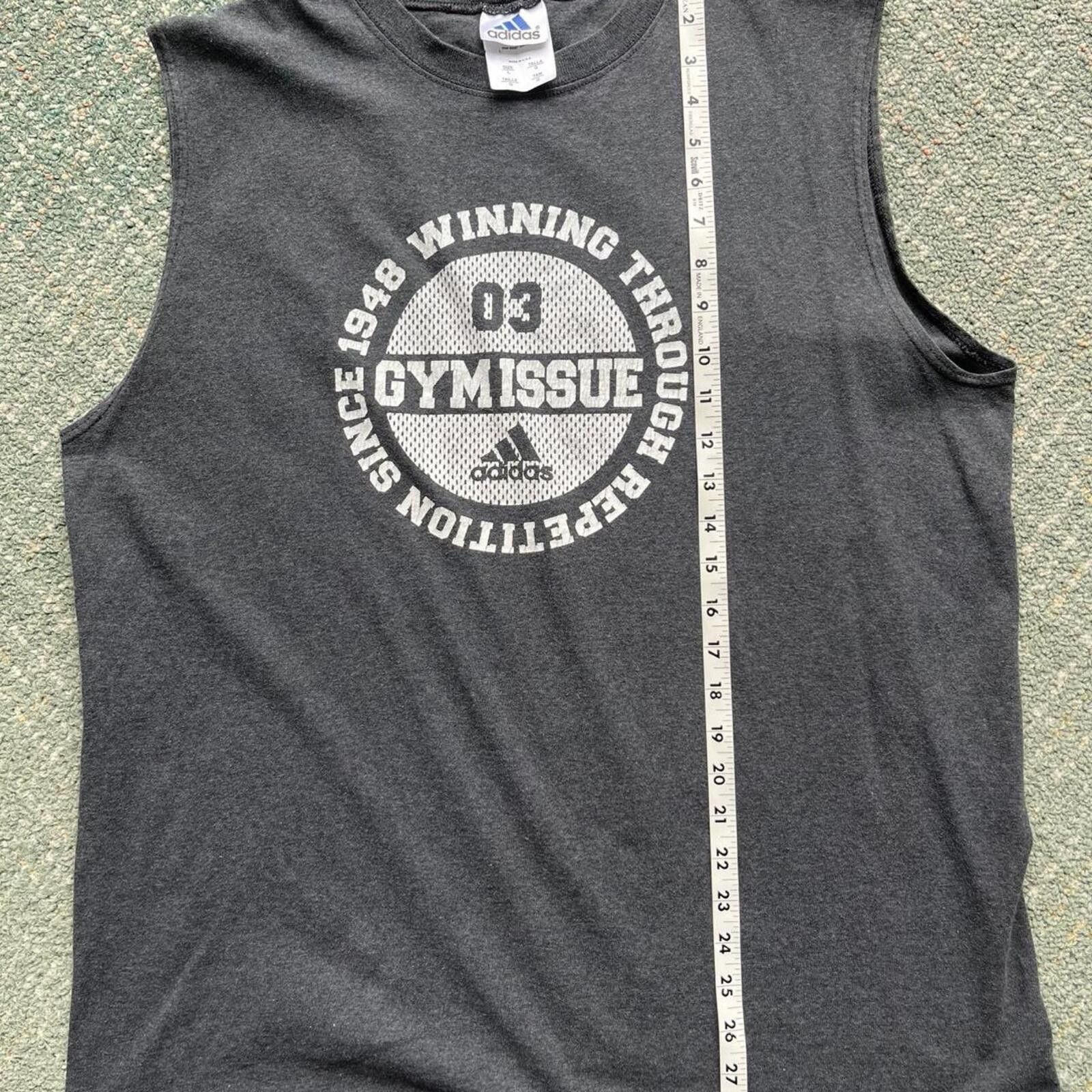 Adidas Adidas Grey Sleeveless Tank Top Size Large Size US L / EU 52-54 / 3 - 6 Thumbnail