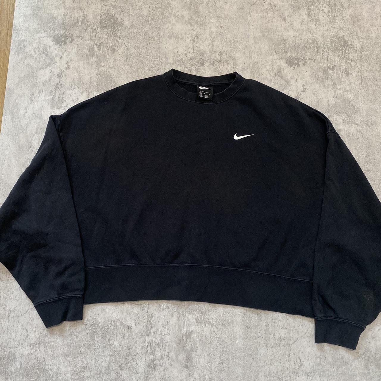 Nike Black Nike crewneck sweatshirt with white logo Size US L / EU 52-54 / 3 - 1 Thumbnail