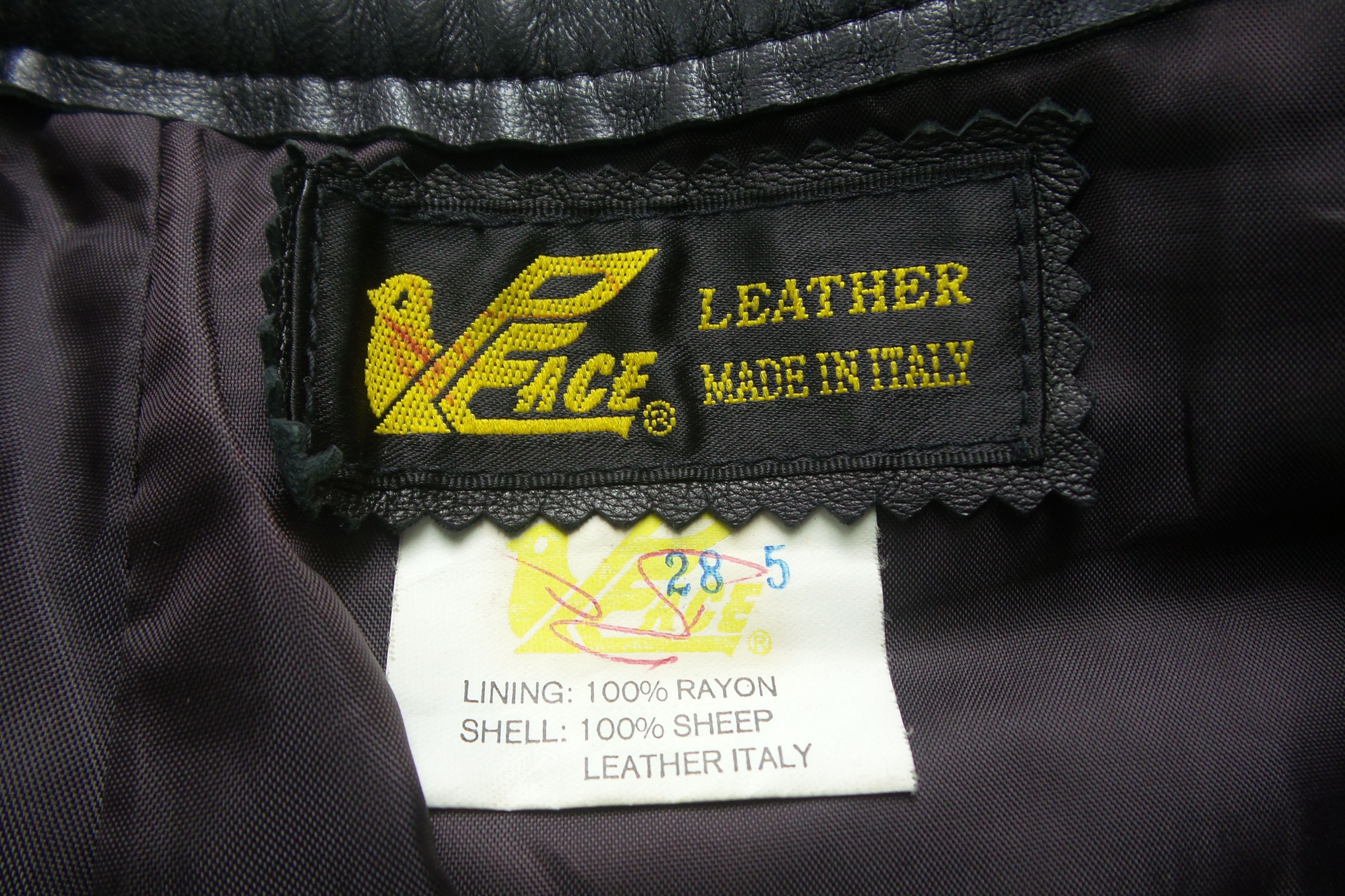 Leather × Vintage Vintage Peace Leather Wrinkle Pants W27xL37 Size US 27 - 4 Thumbnail