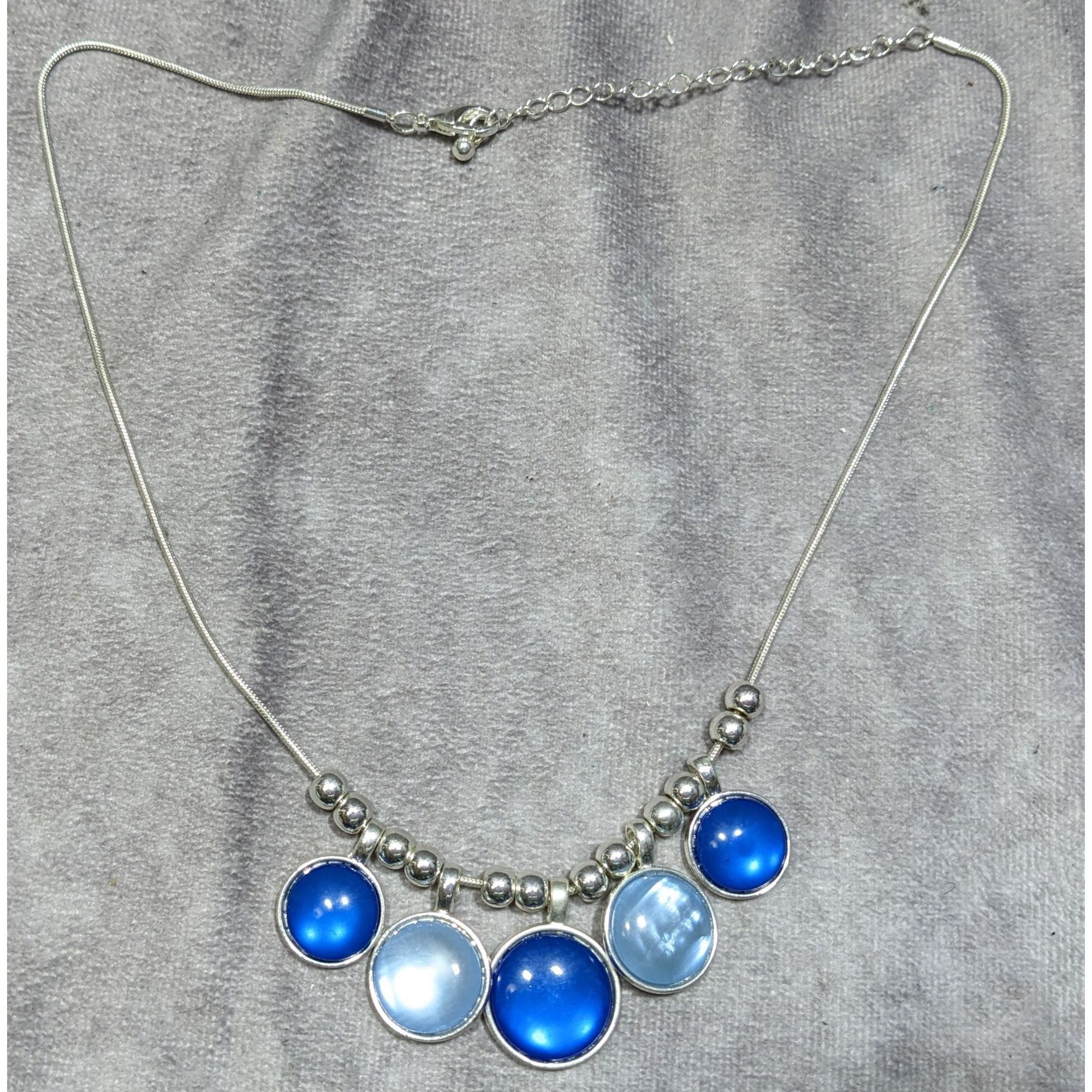 Other Mermaidcore Glass And Shell Blue & Light Blue Circle Charm N Size ONE SIZE - 5 Thumbnail