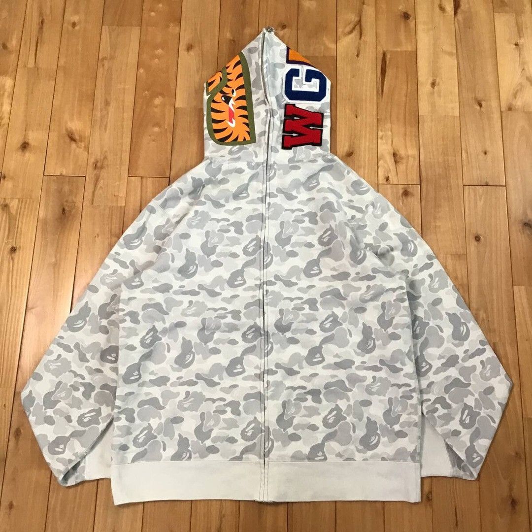 Bape 🔥Harajuku Store Camo🔥 BAPE Separate shark full zip hoodie Size US XL / EU 56 / 4 - 3 Thumbnail