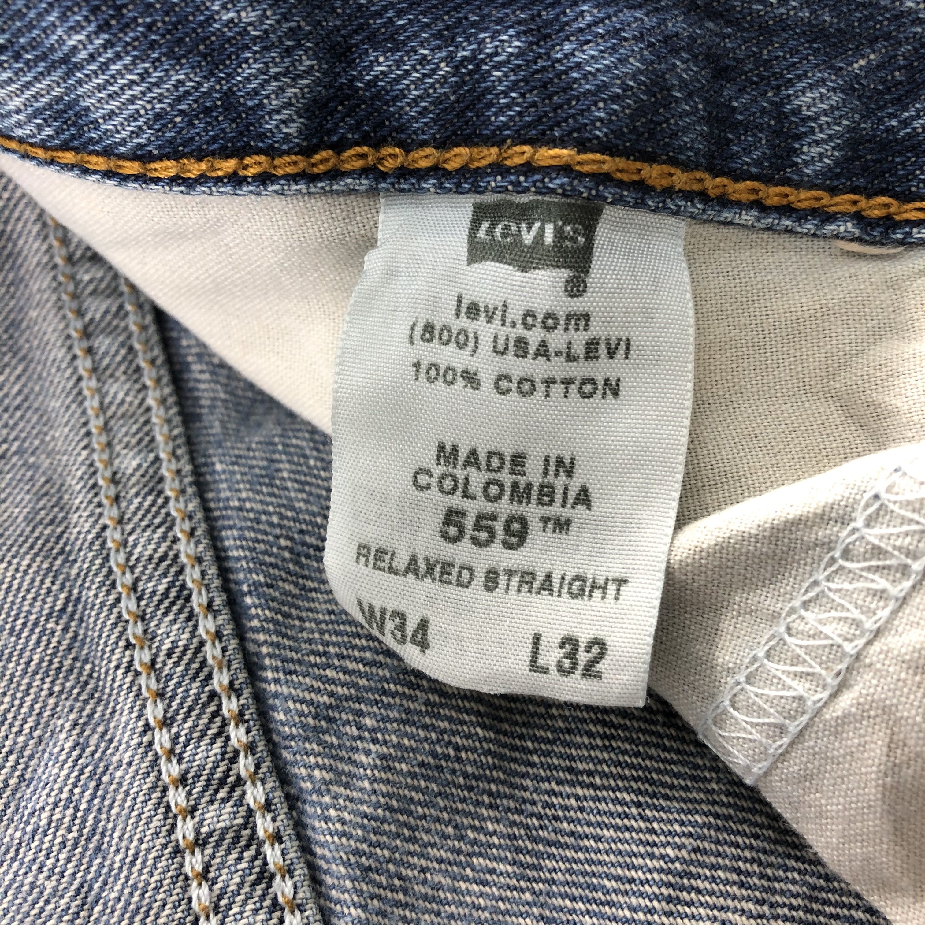 Levi's Vintage Levis Jeans Lot 559 Faded Blue Denim-J1060 Size US 34 / EU 50 - 10 Thumbnail